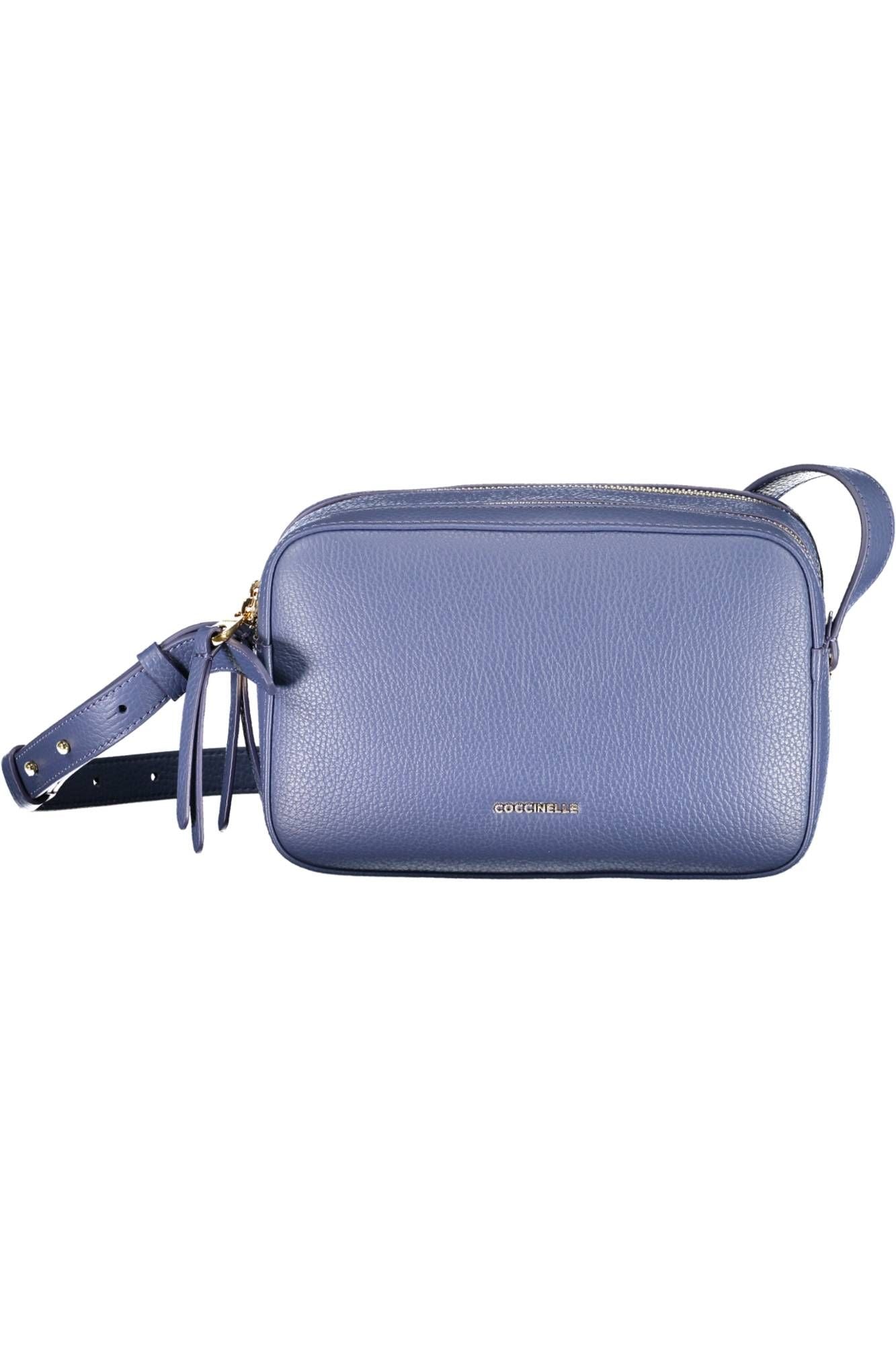 Coccinelle Elegant Blue Leather Shoulder Bag