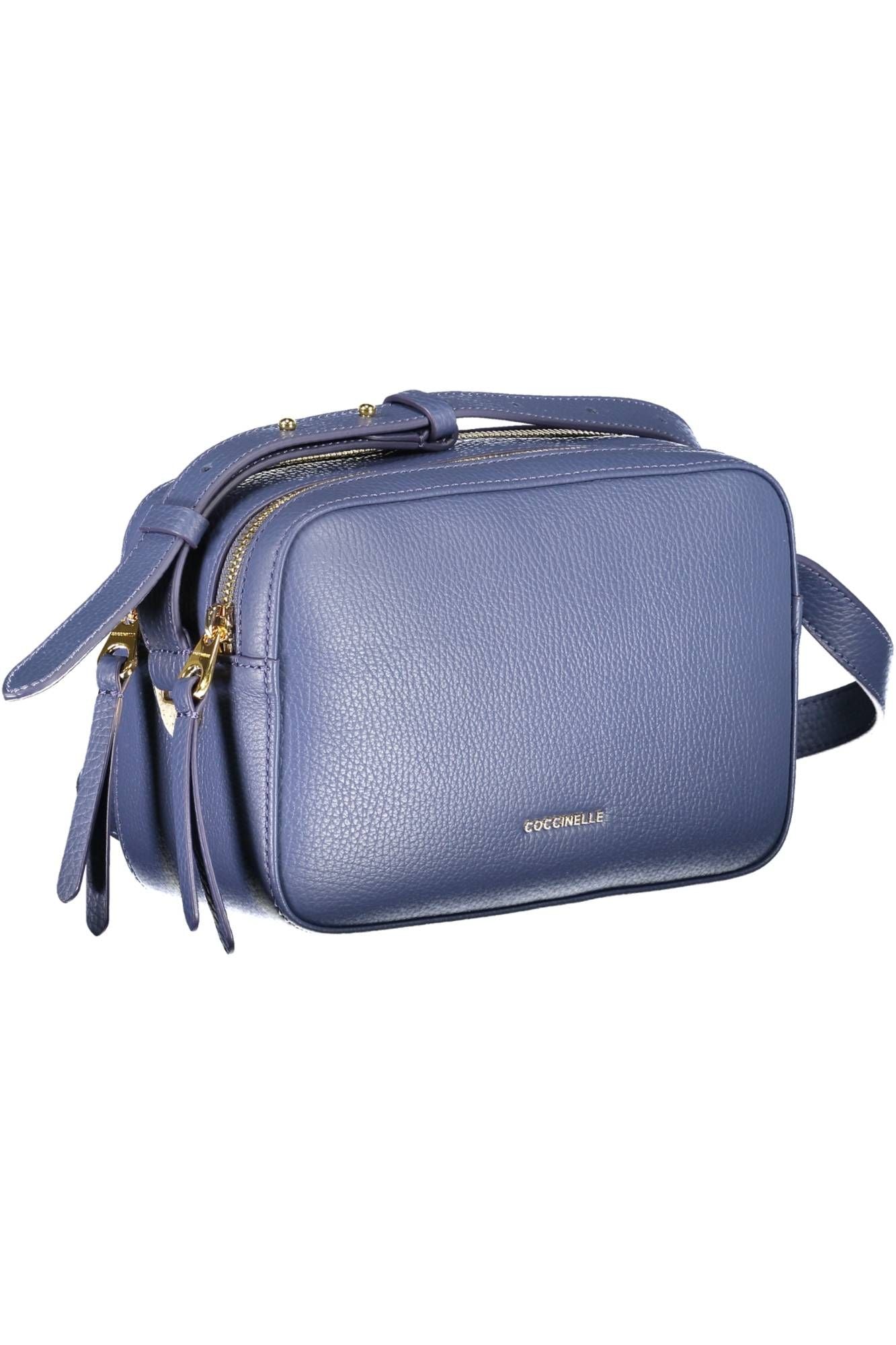 Coccinelle Elegant Blue Leather Shoulder Bag