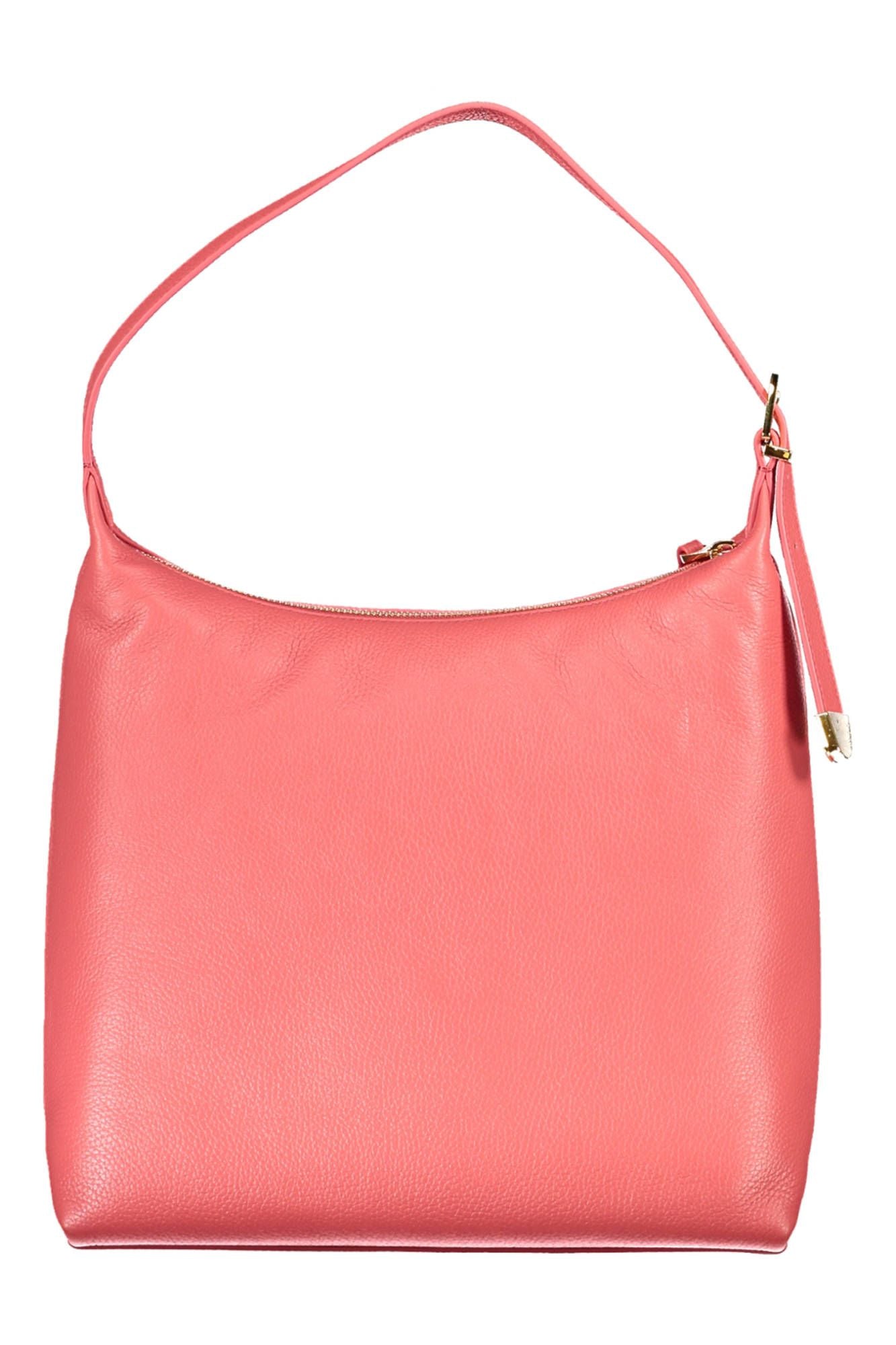 Coccinelle Elegant Pink Leather Shoulder Bag