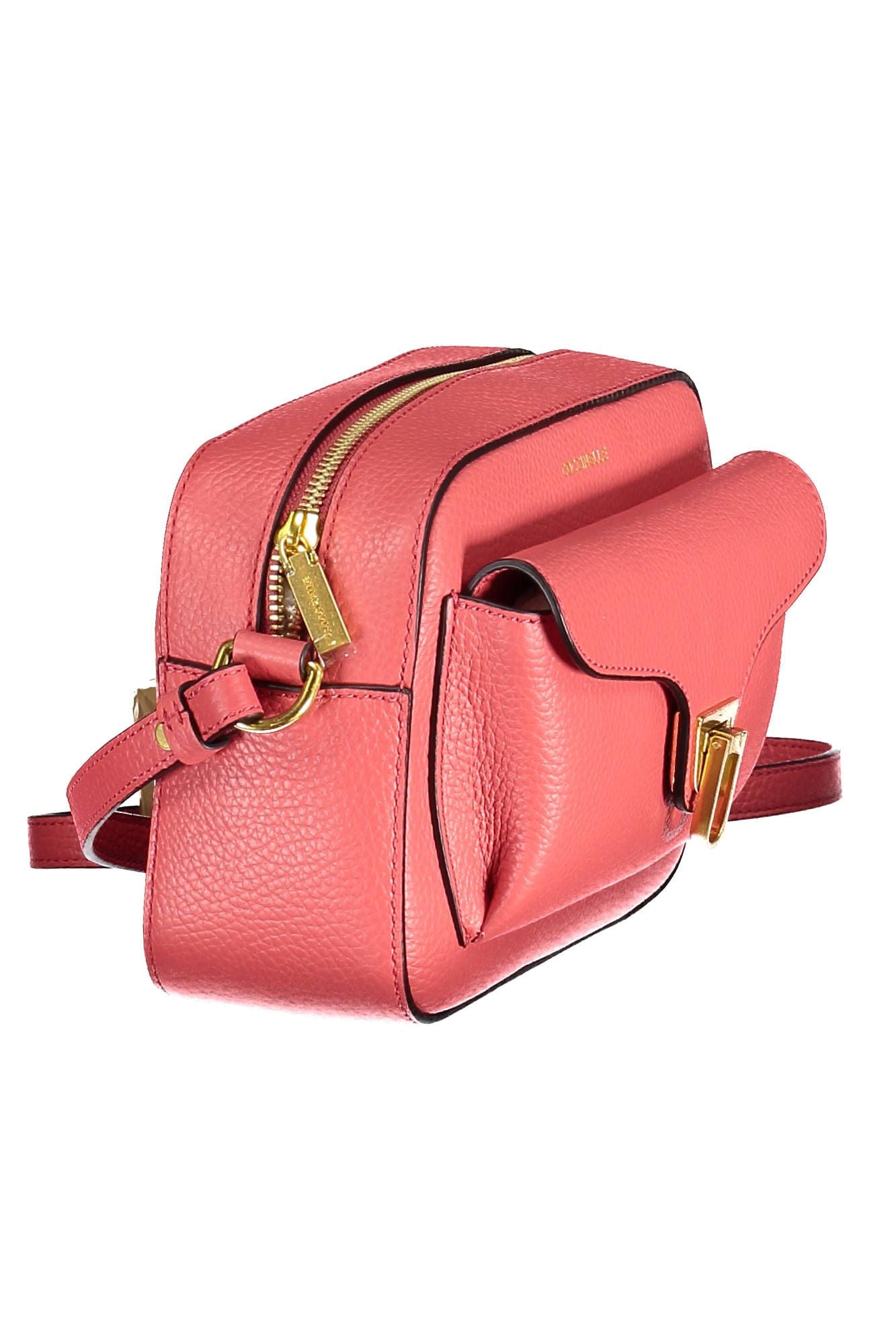 Coccinelle Elegant Pink Leather Shoulder Bag