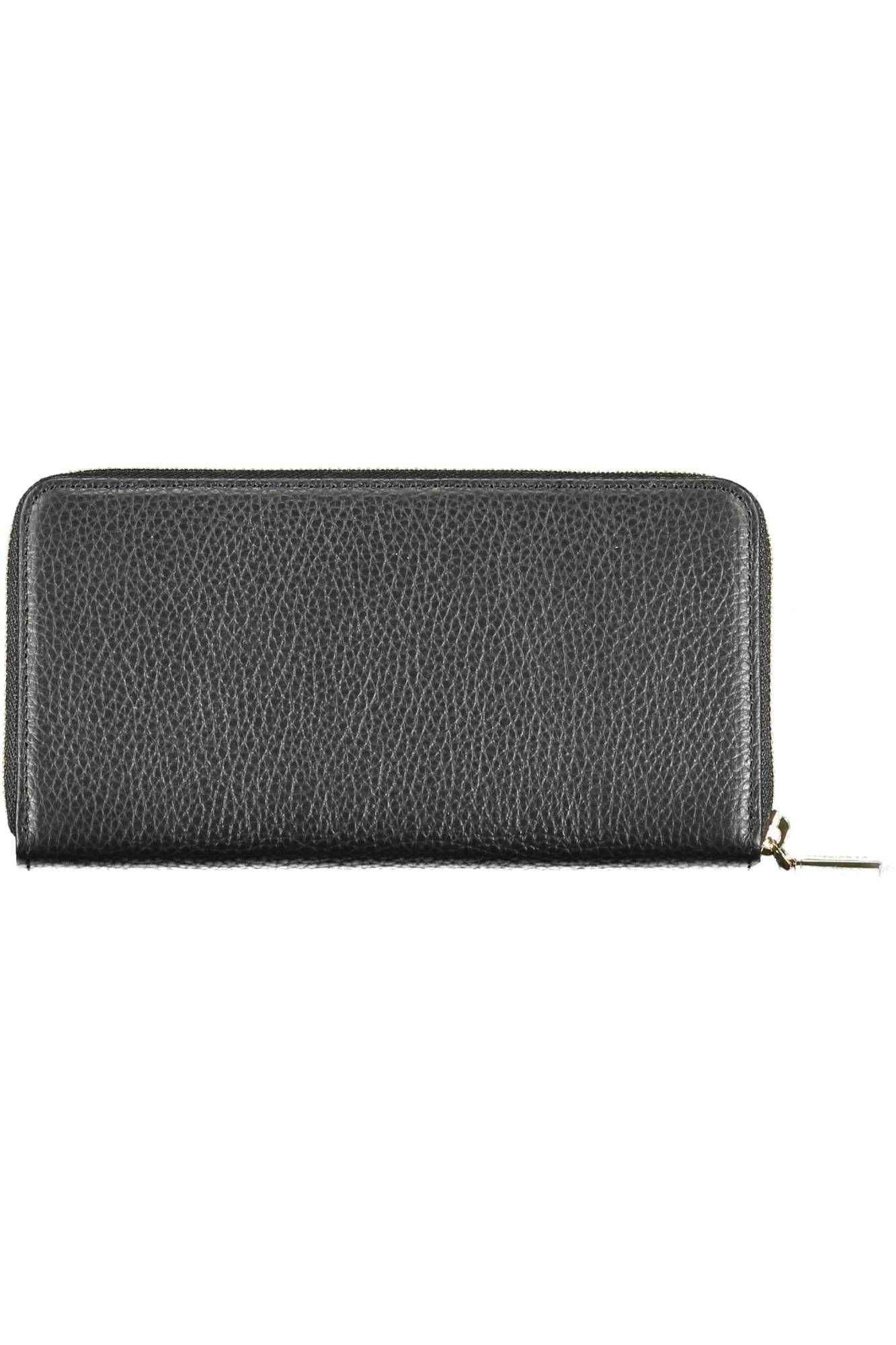 Coccinelle Elegant Black Leather Wallet with Coin Purse