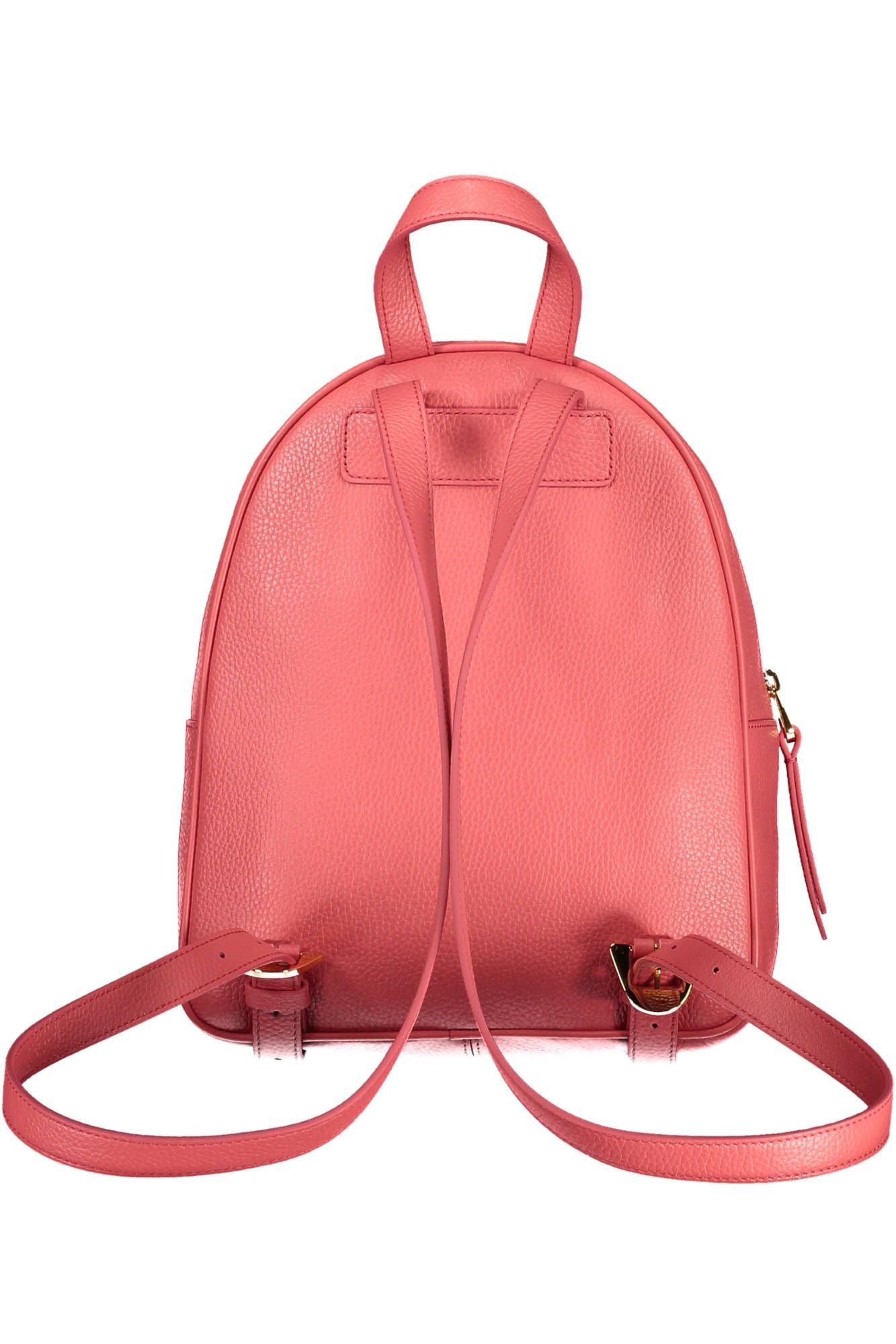 Coccinelle Elegant Pink Leather Backpack for Stylish Outings