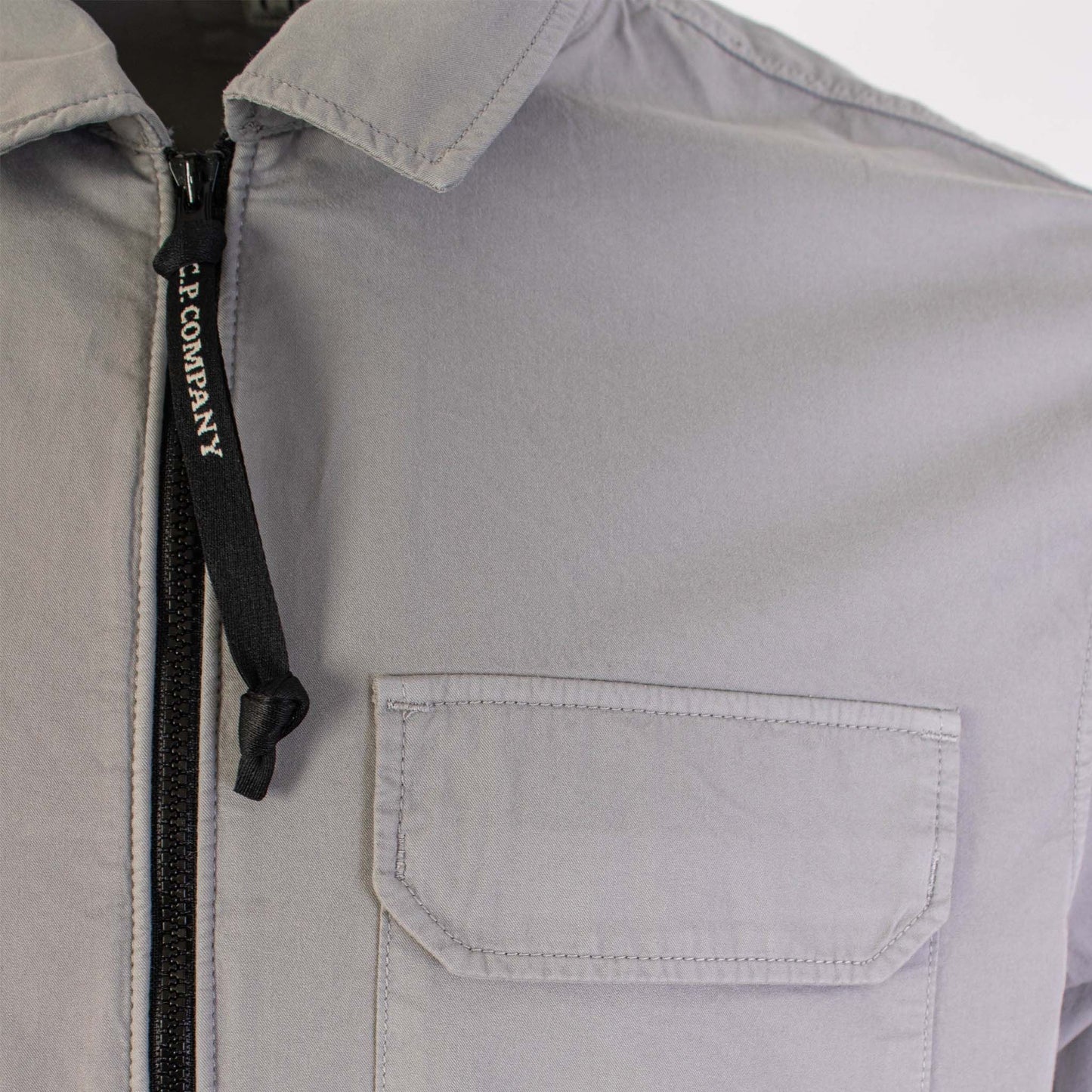 C.P. Company Elegant Grey Cotton Overshirt