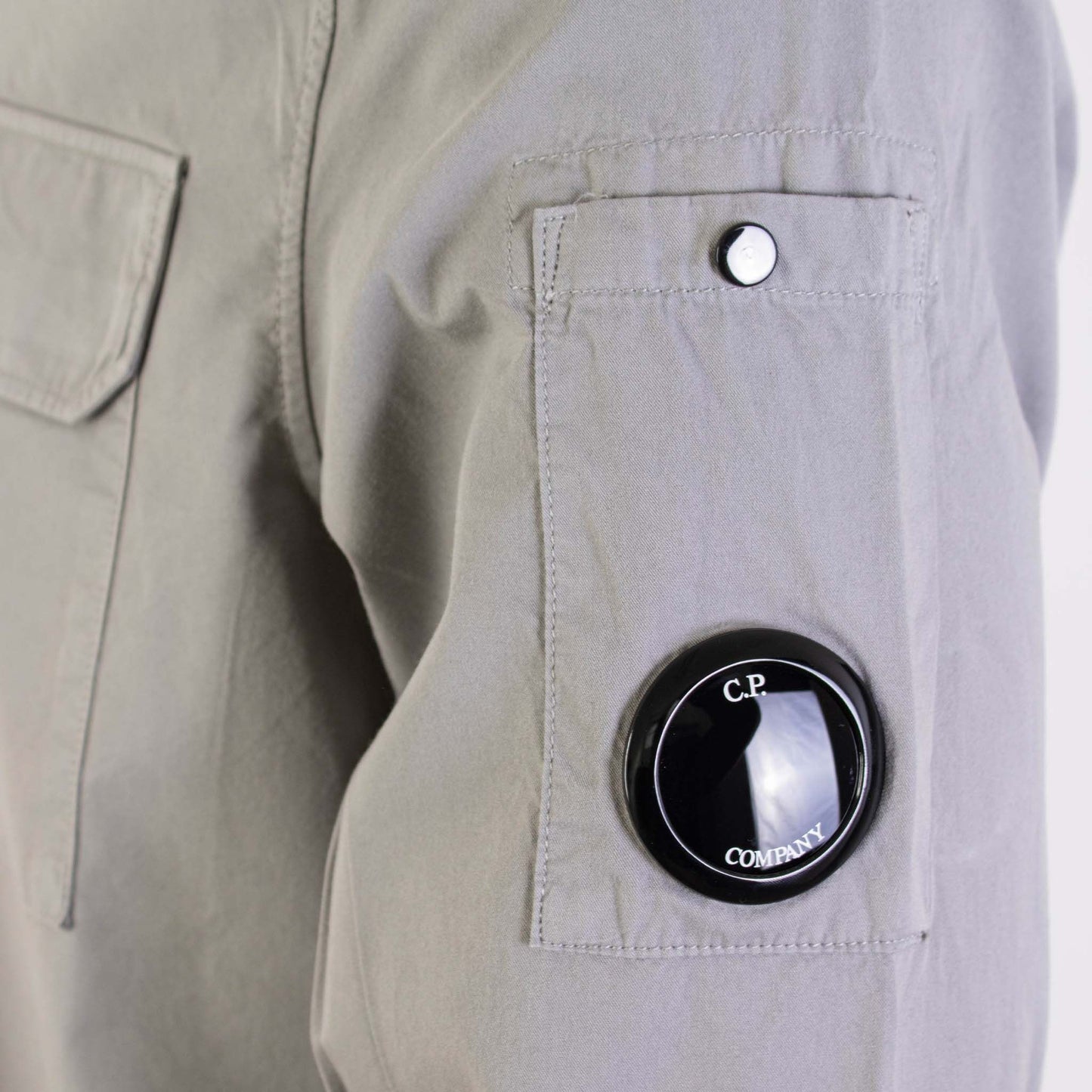 C.P. Company Elegant Grey Cotton Overshirt