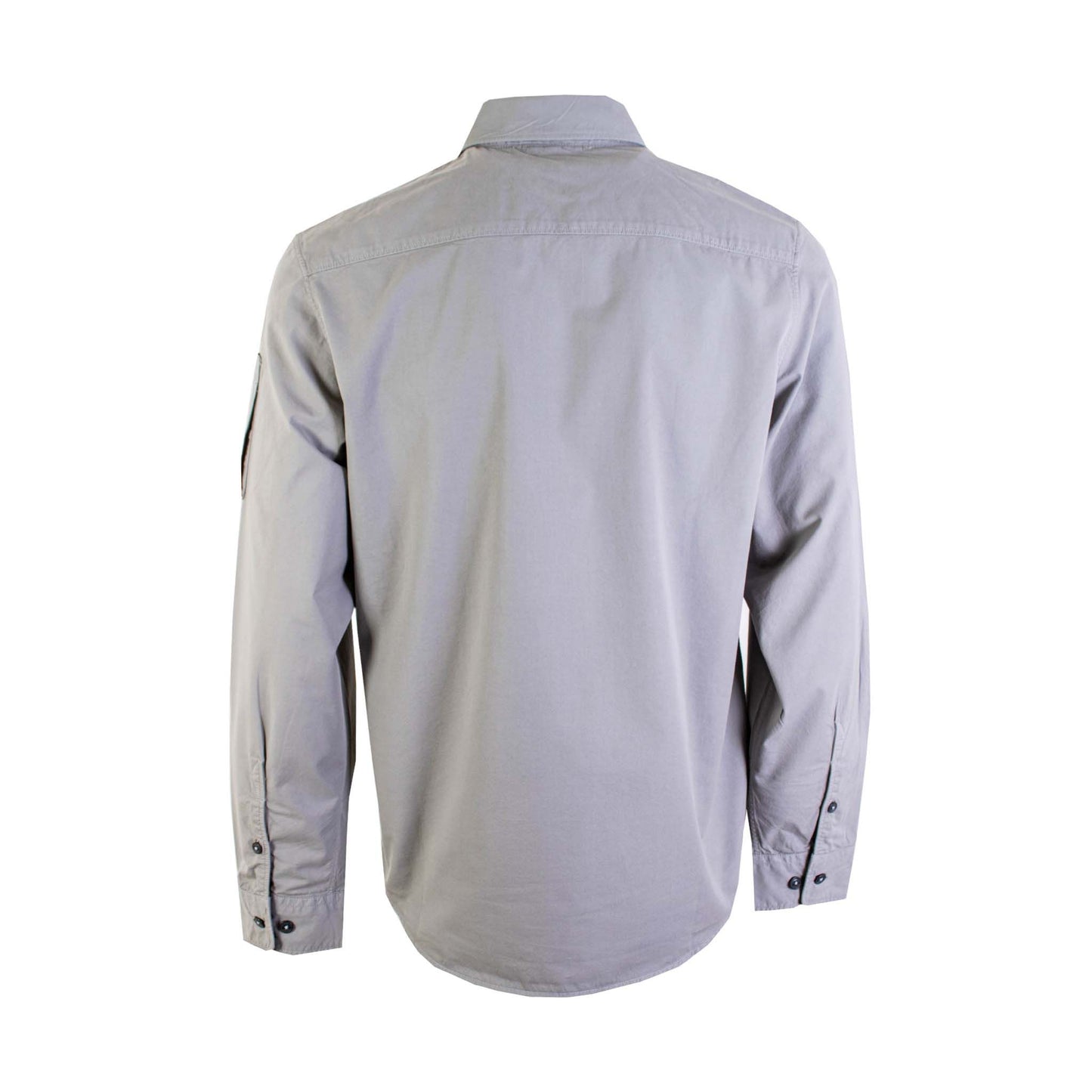 C.P. Company Sleek Grey Cotton Overshirt for Men