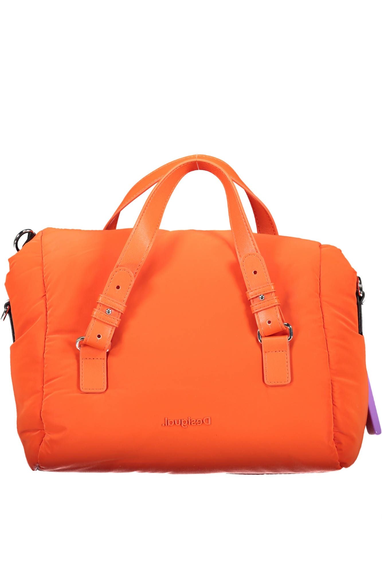 Desigual Vibrant Orange Polyester Handbag with Versatile Straps