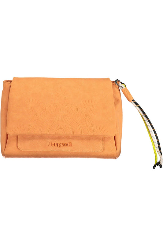 Desigual Chic Orange Contrast Detail Handbag