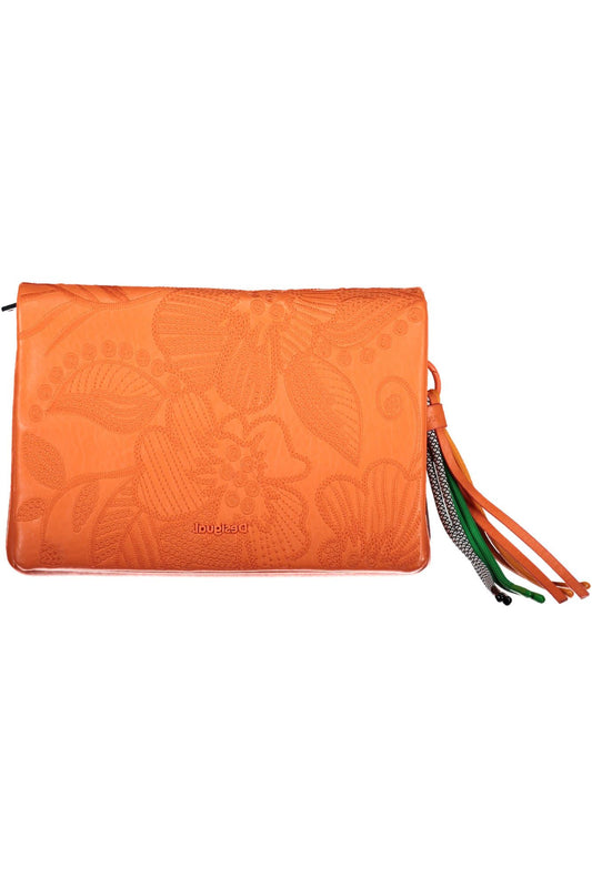 Desigual Chic Orange Handbag with Contrasting Details