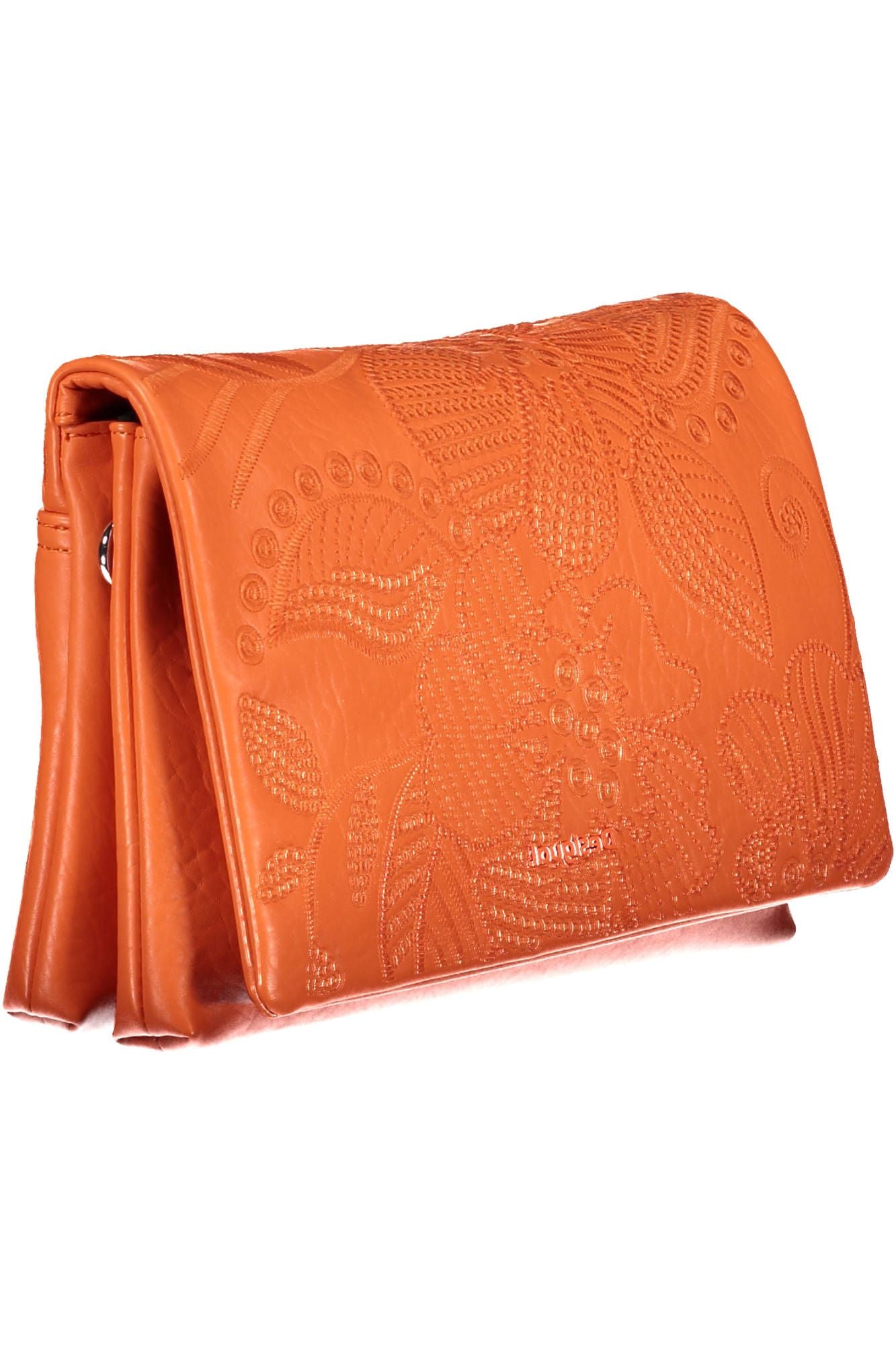 Desigual Chic Orange Handbag with Contrasting Details