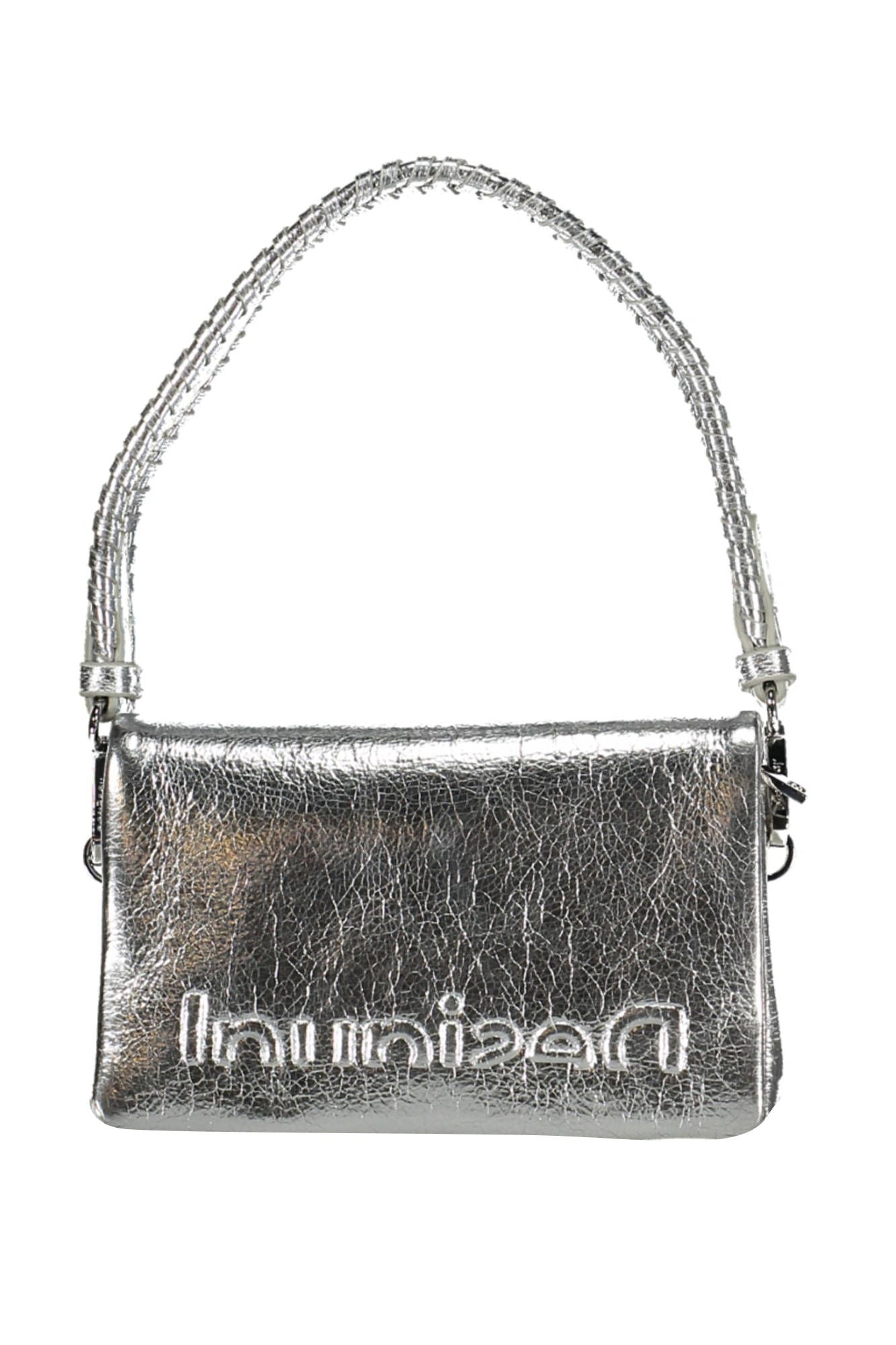 Desigual Chic Silver Polyurethane Shoulder Bag