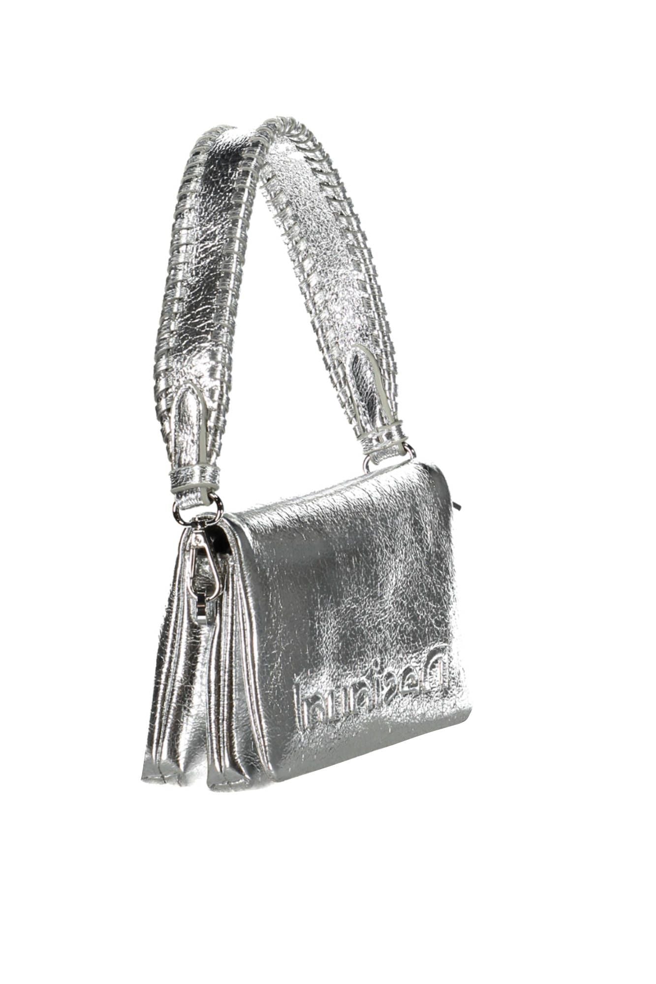 Desigual Chic Silver Polyurethane Shoulder Bag