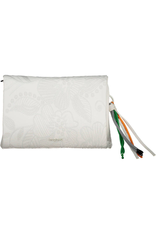 Desigual Chic Contrast Detail White Handbag