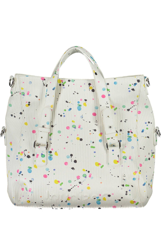 Desigual Chic White Contrasting Detail Handbag