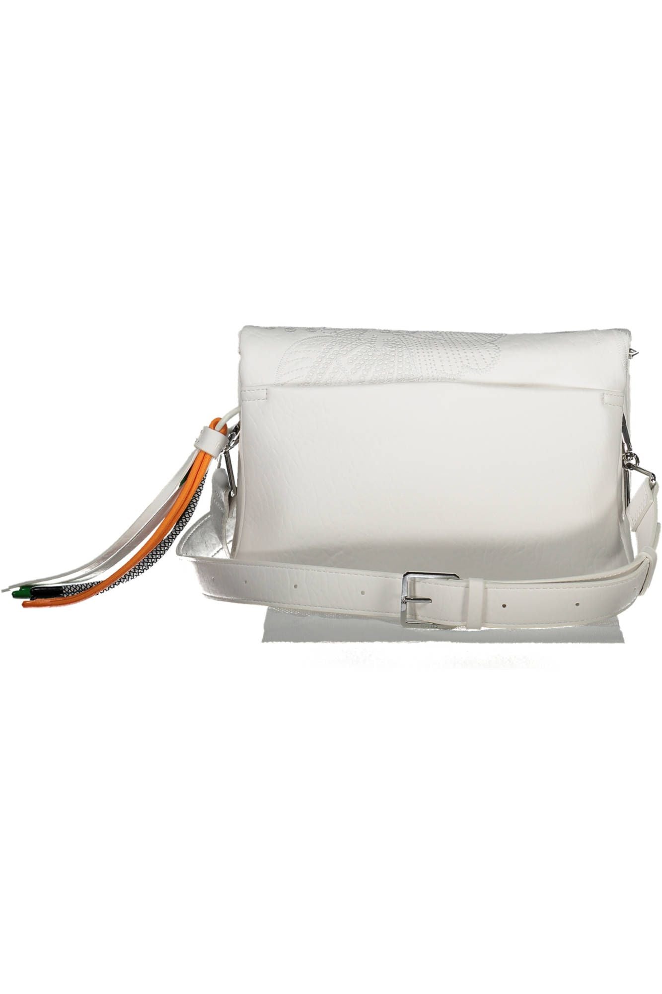 Desigual Chic Contrast Detail White Handbag