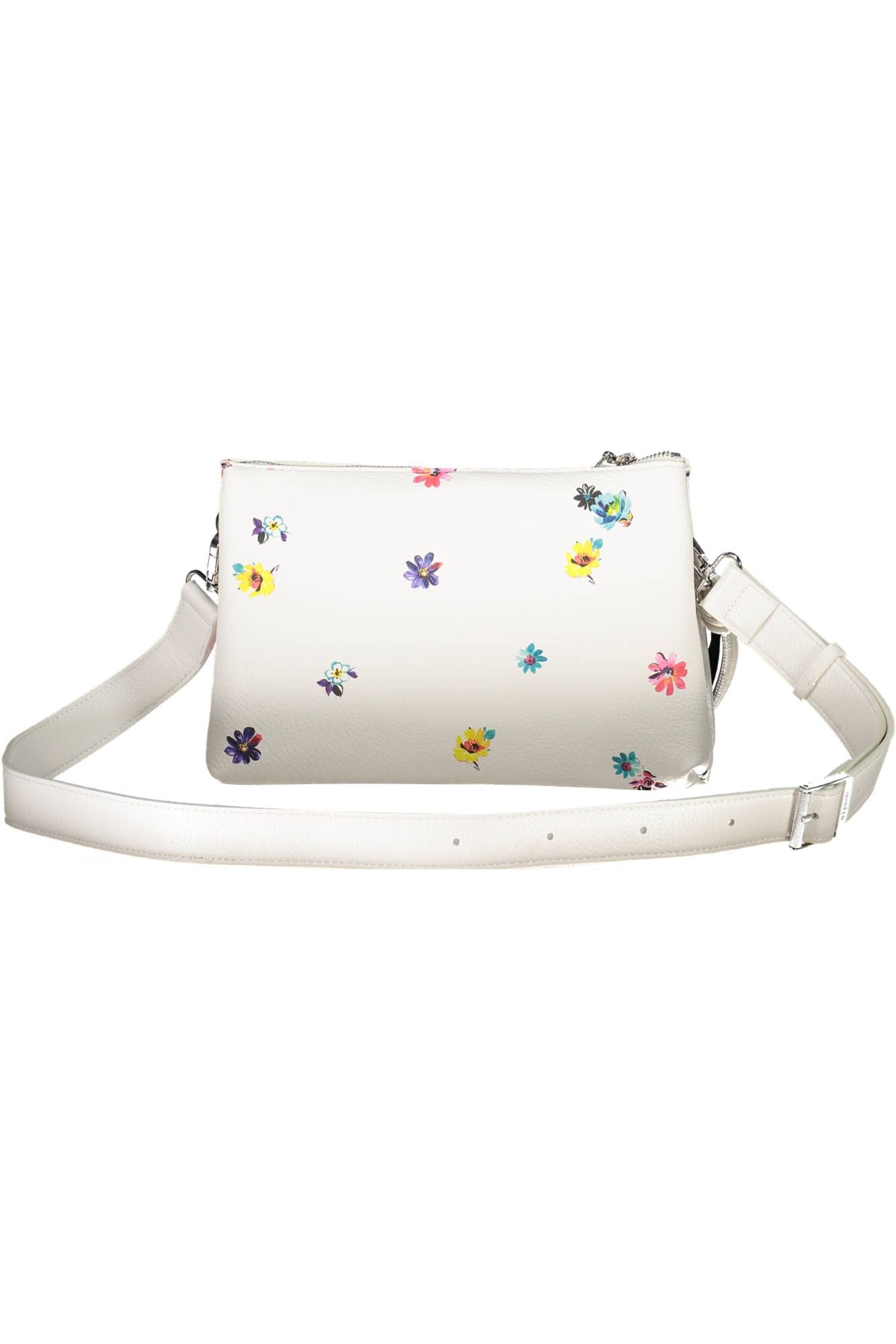 Desigual Chic Contrasting Details White Handbag