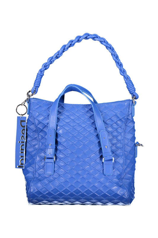 Desigual Chic Blue Contrasting Detail Handbag