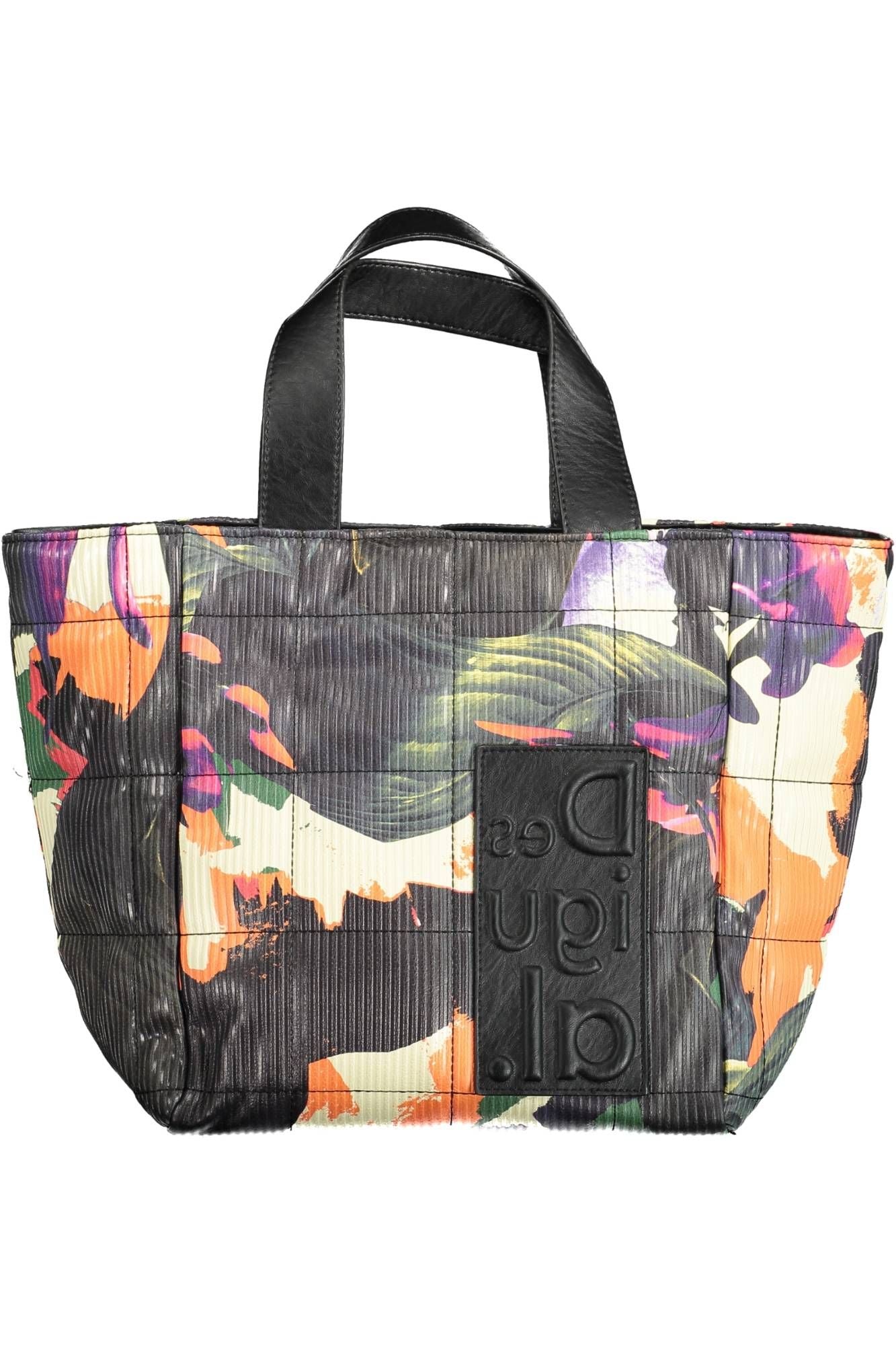 Desigual Chic Contrasting Details Black Handbag