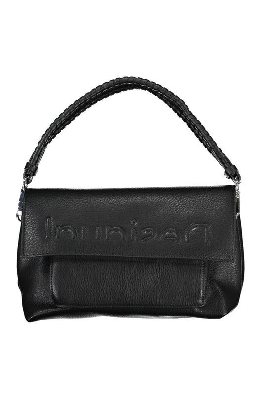 Desigual Elegant Black Multi-Pocket Handbag