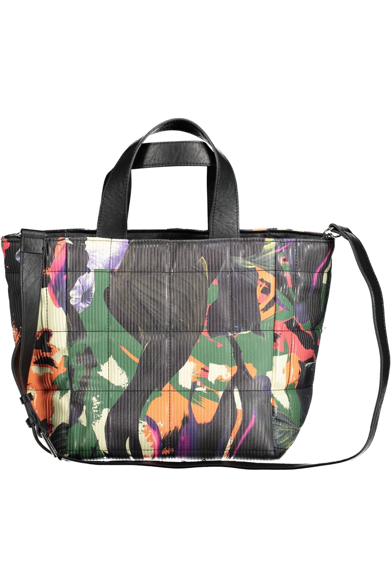 Desigual Chic Contrasting Details Black Handbag