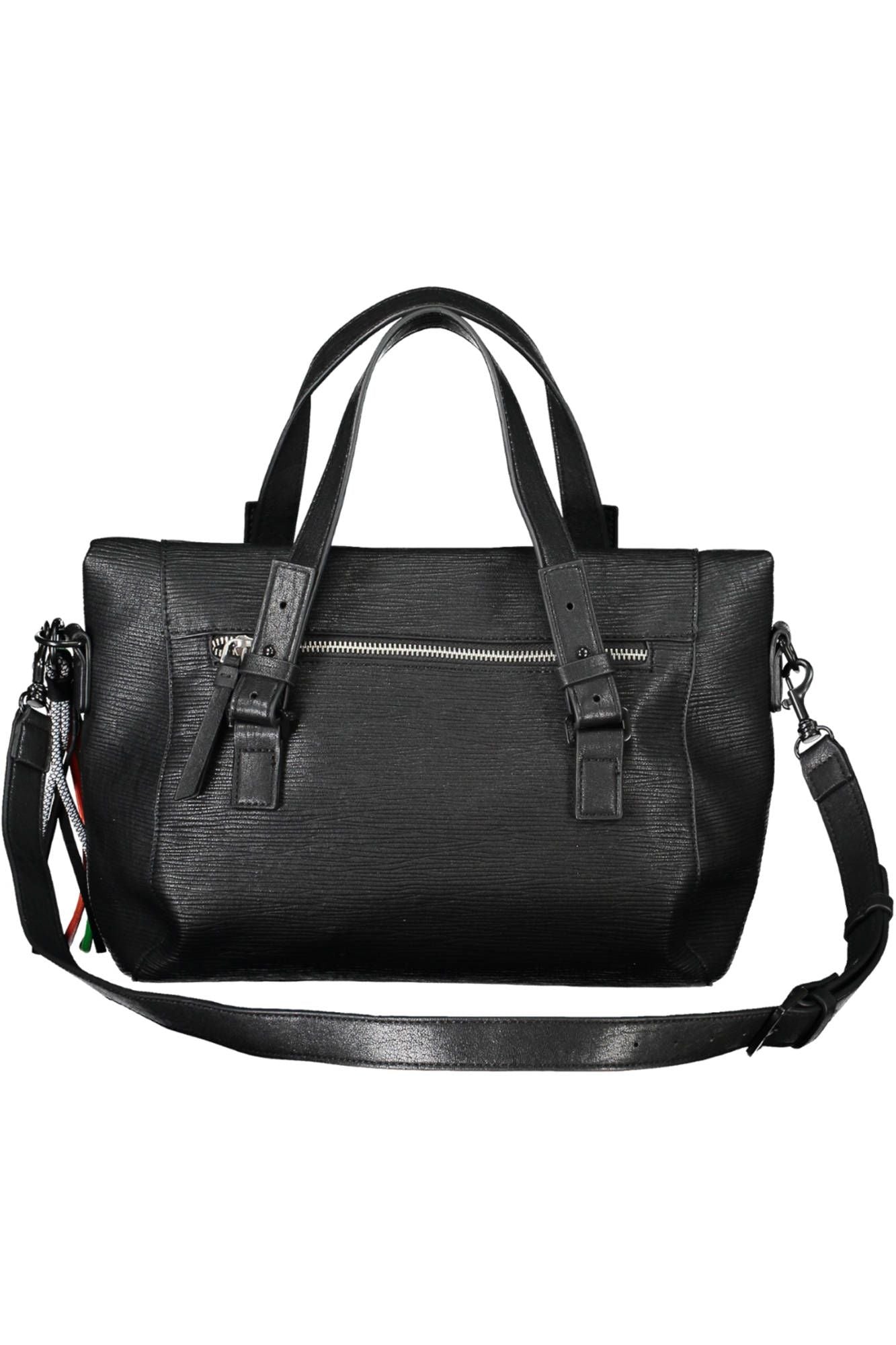 Desigual Chic Black Contrasting Detail Handbag