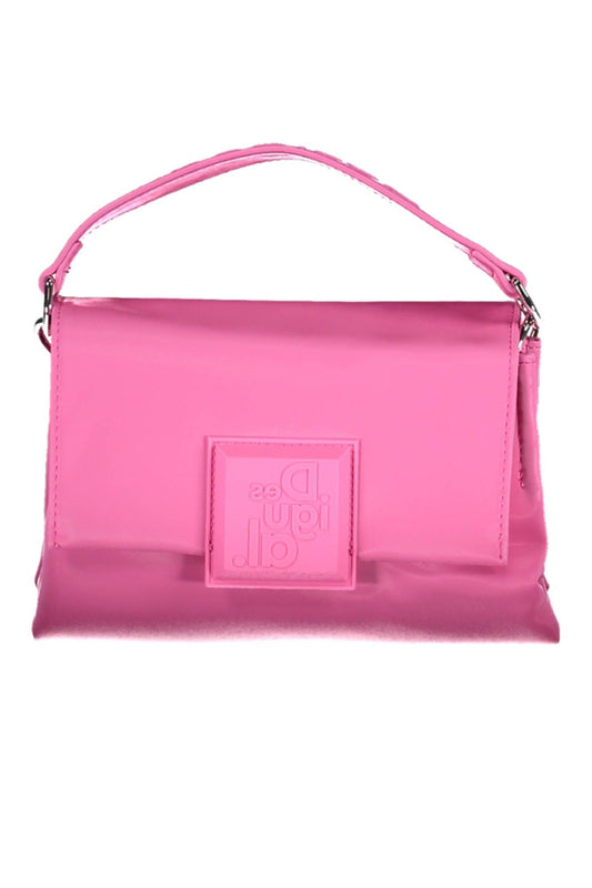 Desigual Chic Pink Contrast Detail Handbag