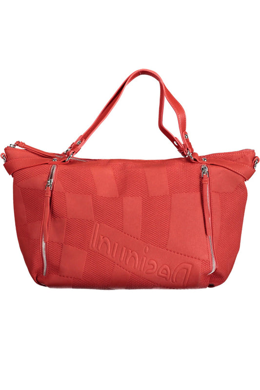 Desigual Elevate Your Style with a Vibrant Red Handbag