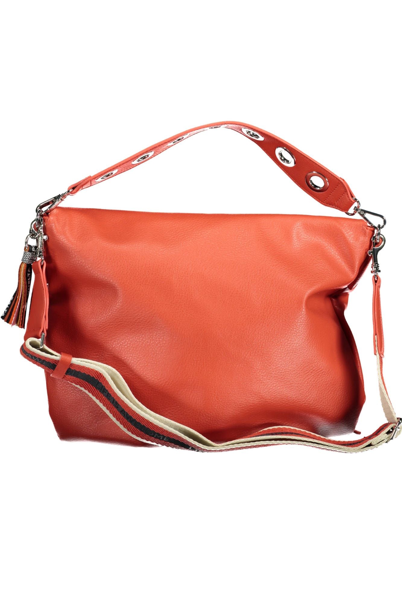 Desigual Chic Red Contrasting Detail Satchel