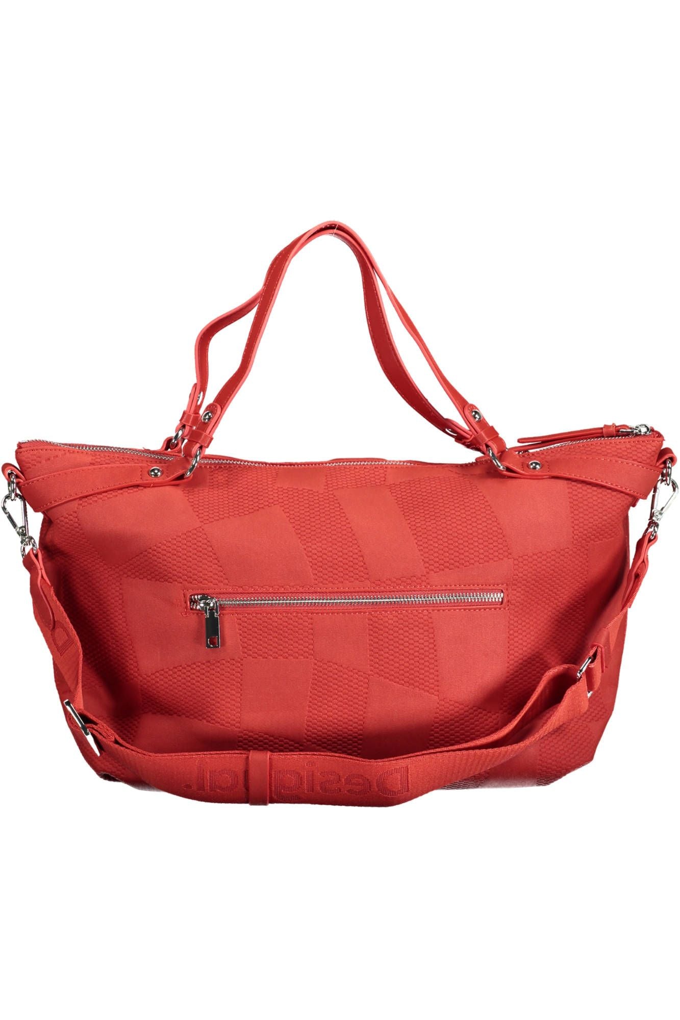 Desigual Elevate Your Style with a Vibrant Red Handbag