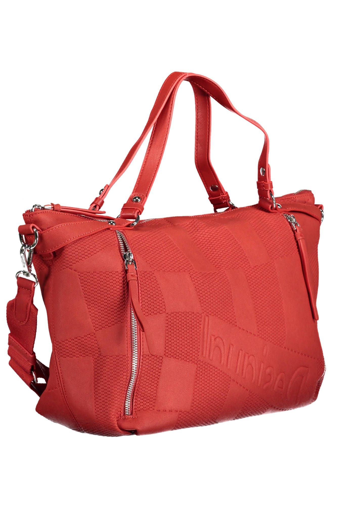 Desigual Elevate Your Style with a Vibrant Red Handbag