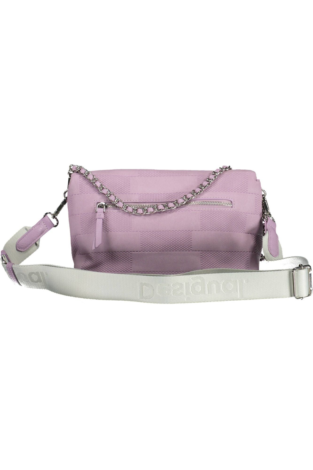 Desigual Elegant Purple Handbag with Versatile Straps