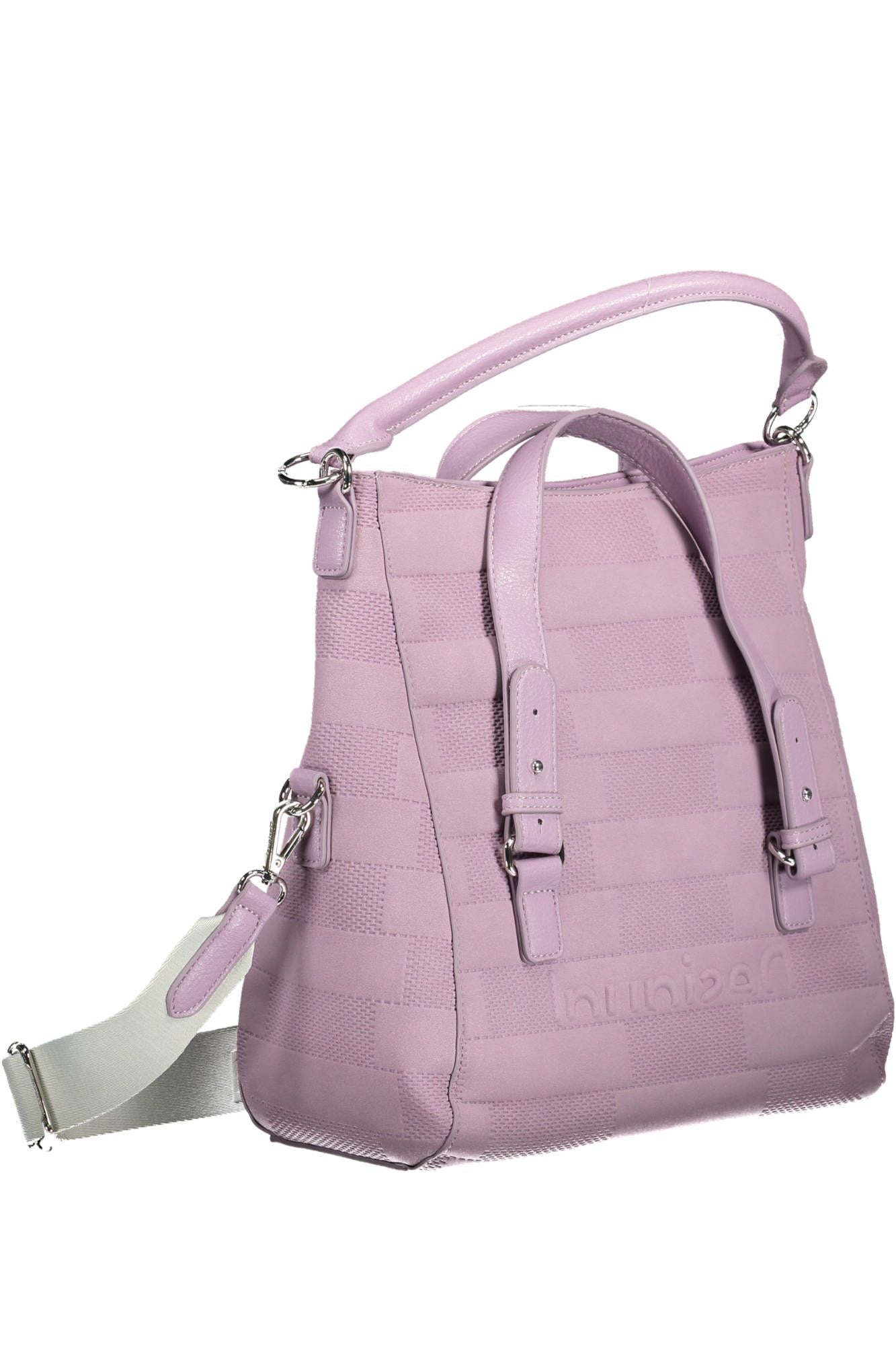 Desigual Elegant Purple Convertible Handbag