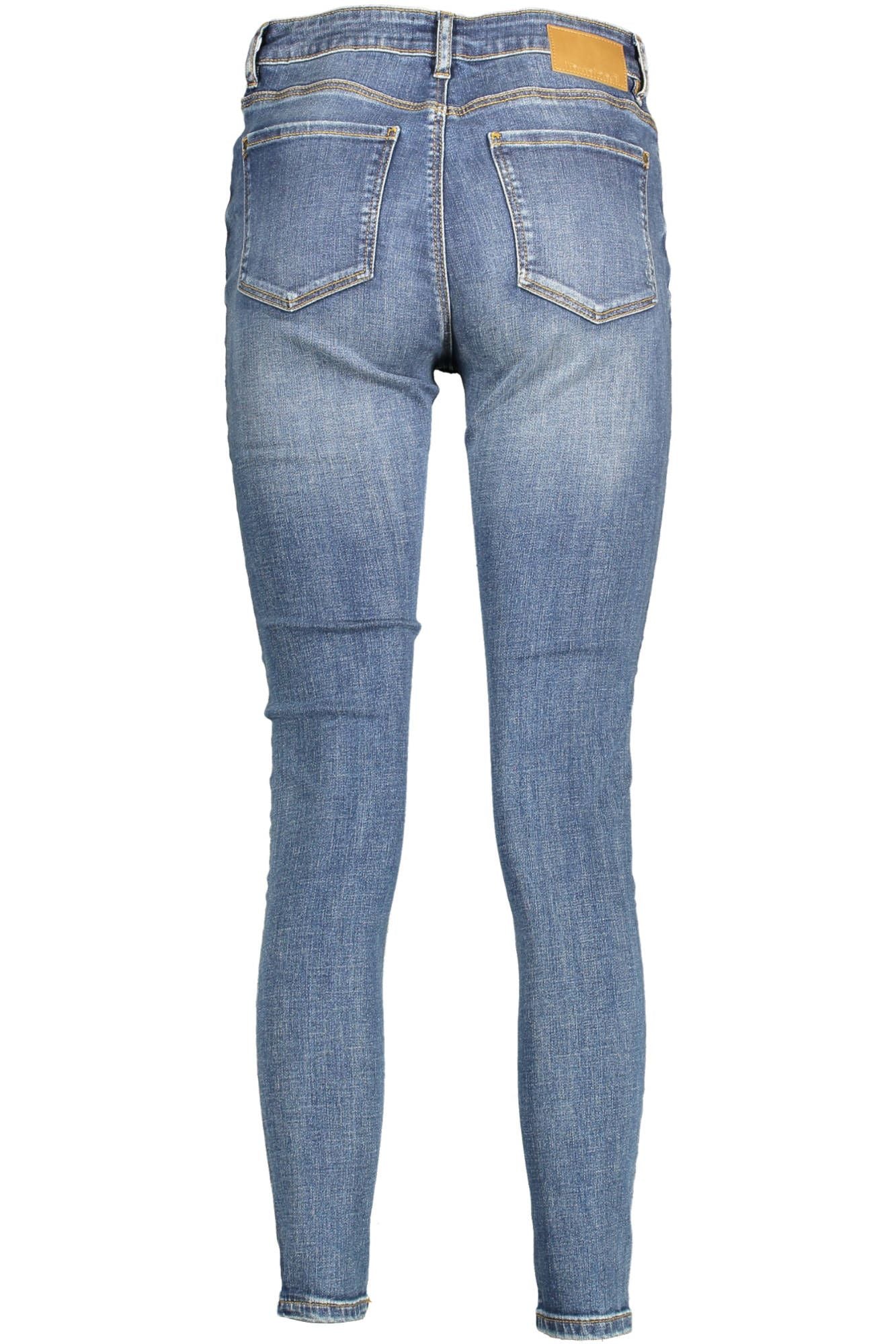 Desigual Embroidered Faded Jeans with Chic Worn Effect