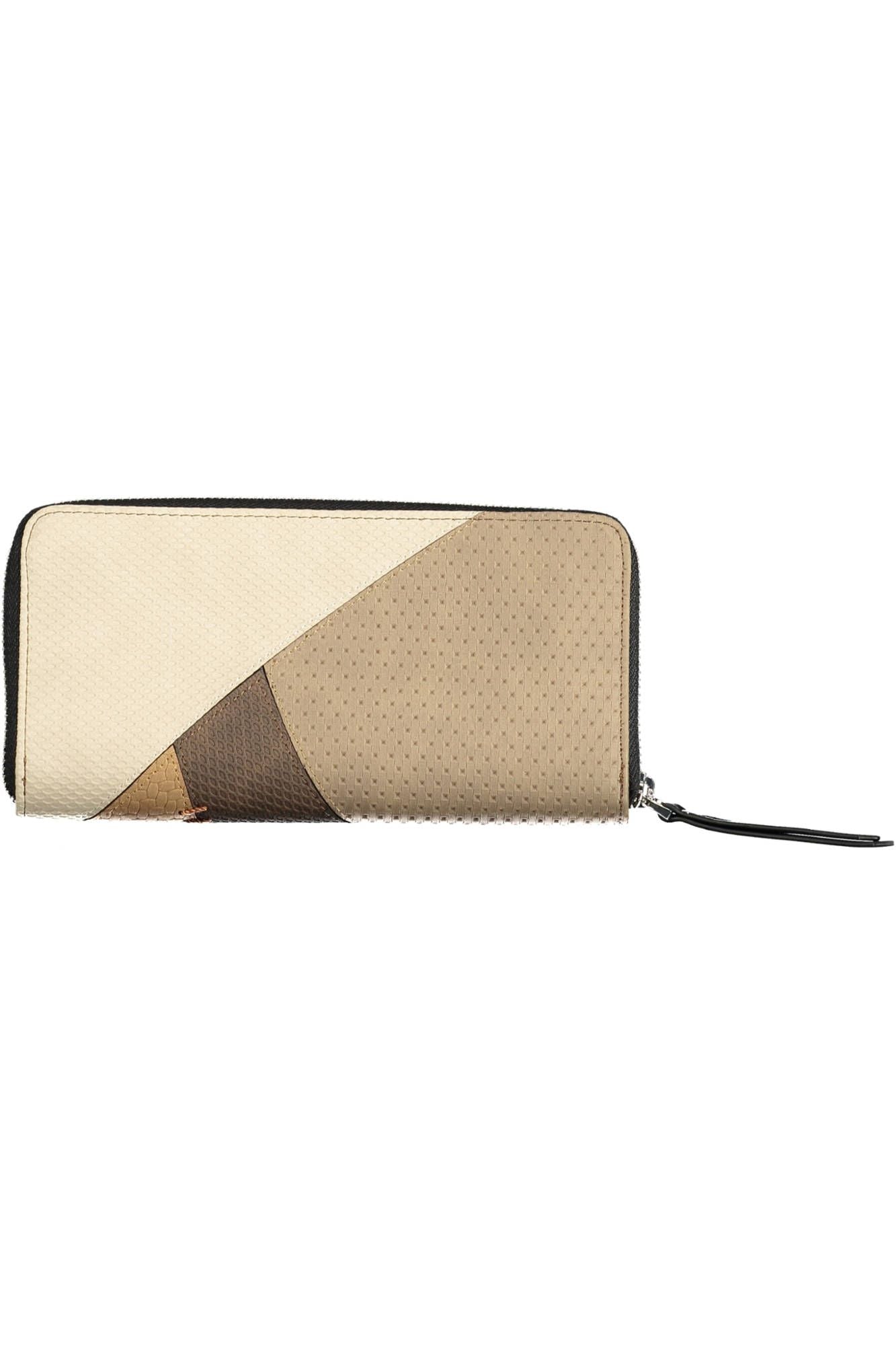 Desigual Chic Beige Tri-Compartment Wallet