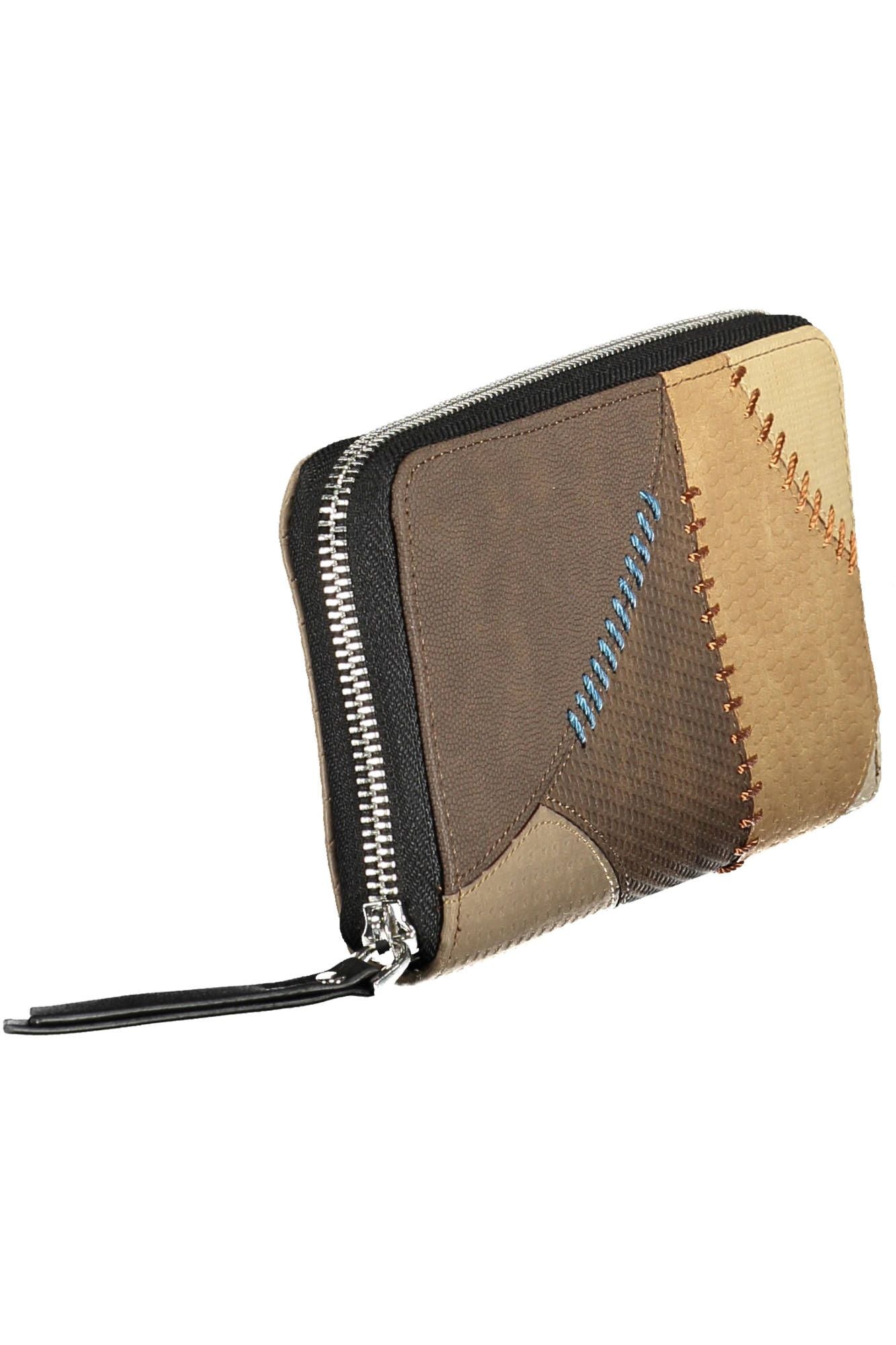 Desigual Chic Beige Tri-Compartment Wallet