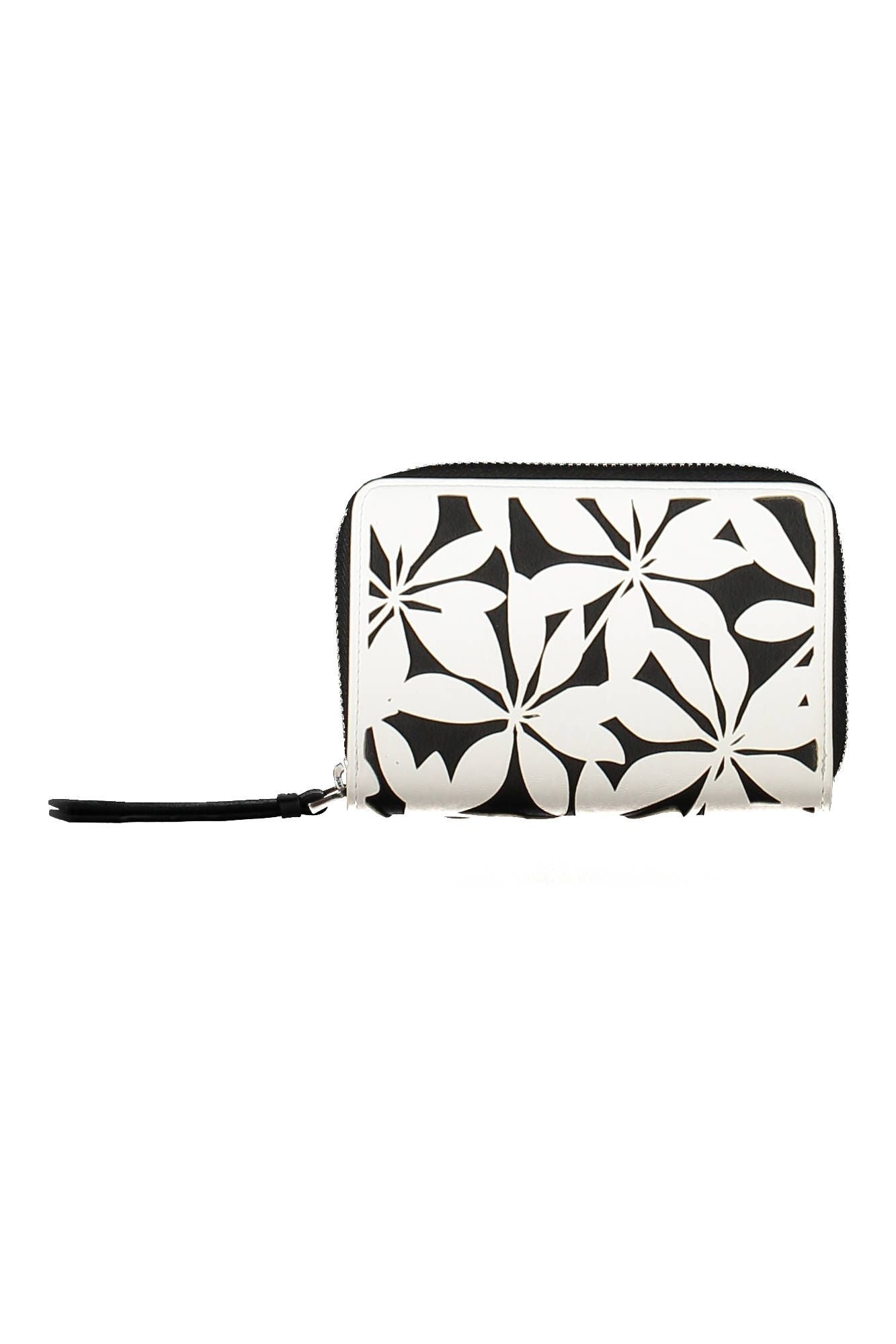 Desigual Elegant Tri-Compartment White Wallet