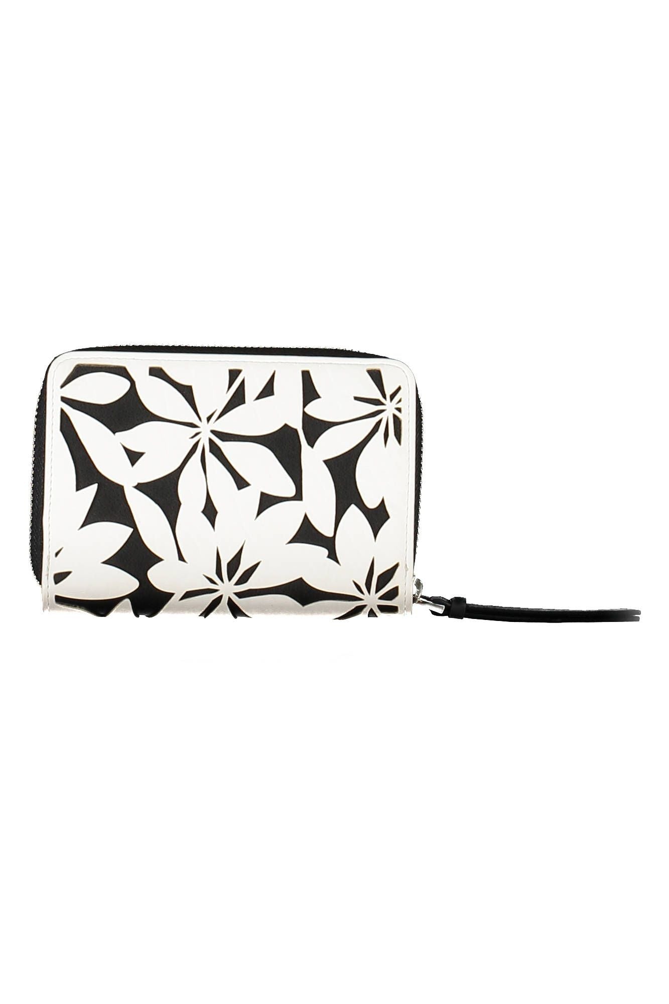 Desigual Elegant Tri-Compartment White Wallet