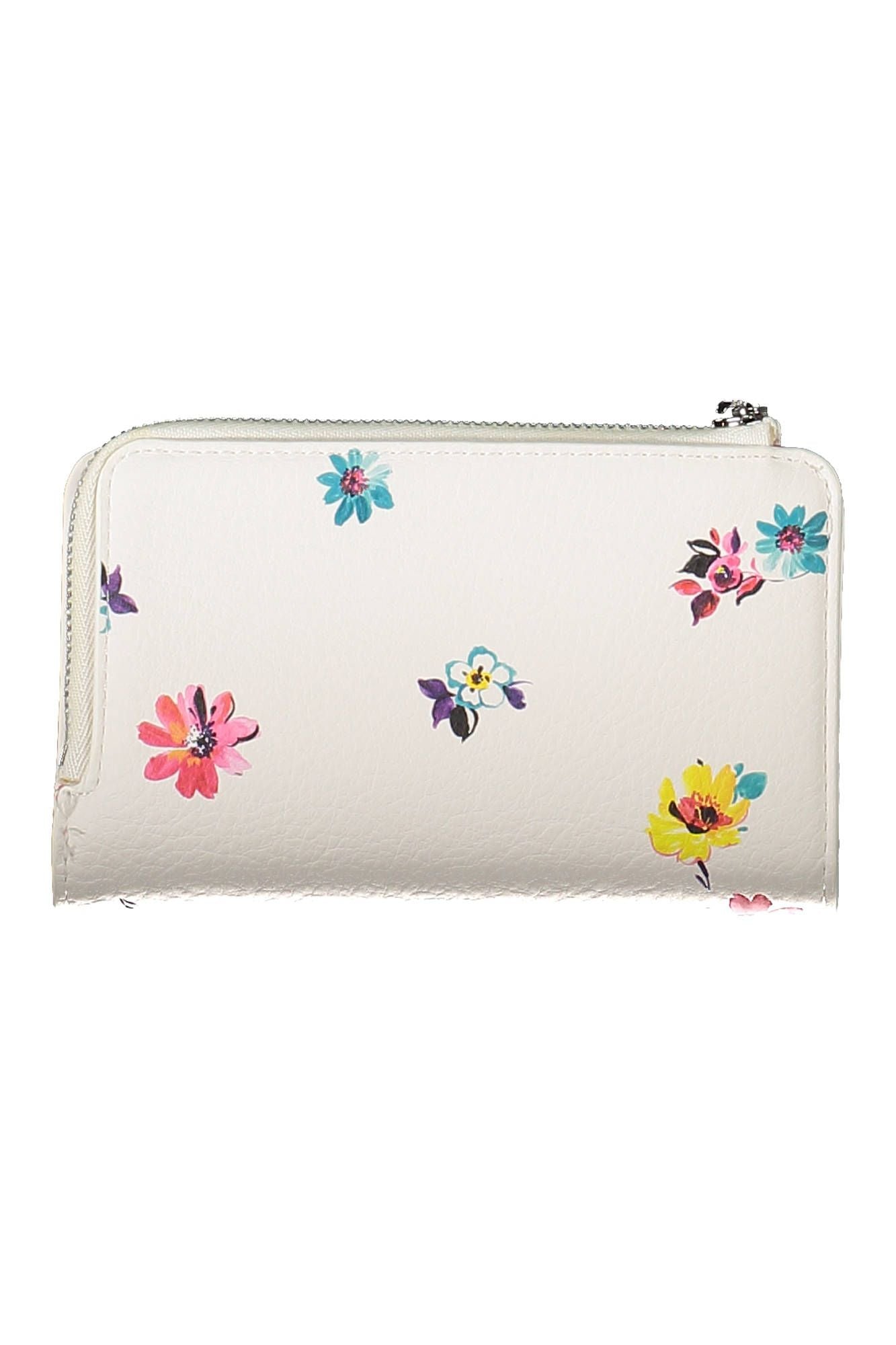 Desigual Chic White Tri-Compartment Ladies' Wallet