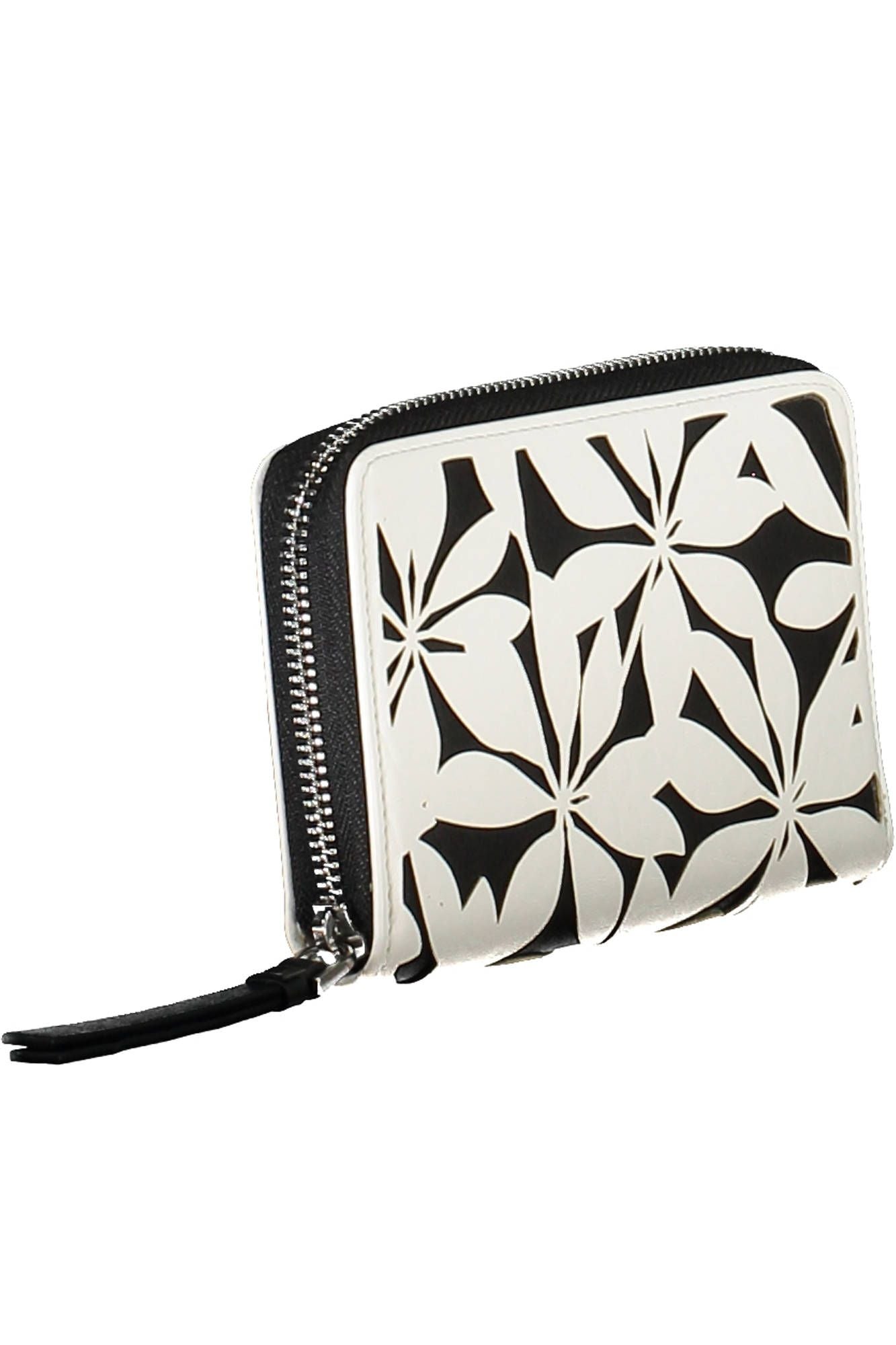 Desigual Elegant Tri-Compartment White Wallet