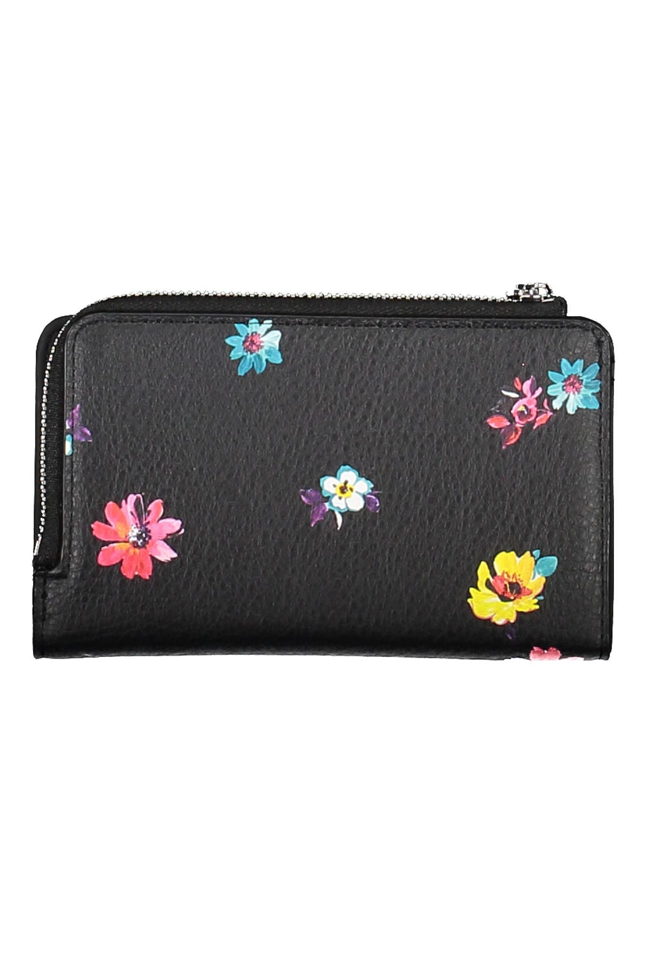 Desigual Elegant Triple-Compartment Black Wallet