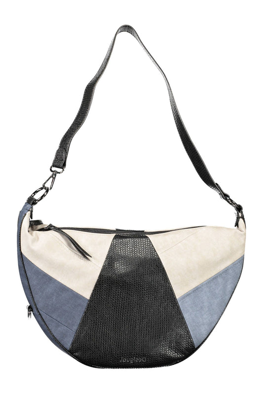 Desigual Chic Blue Shoulder Bag with Contrasting Details