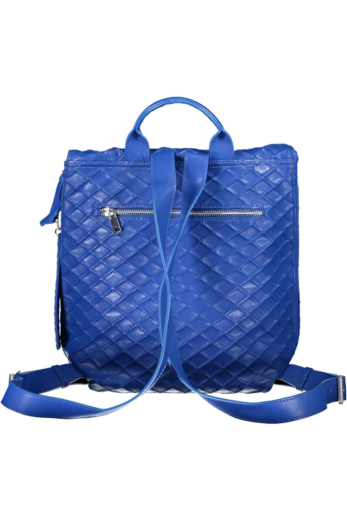 Desigual Chic Blue Polyurethane Backpack with Ample Pockets