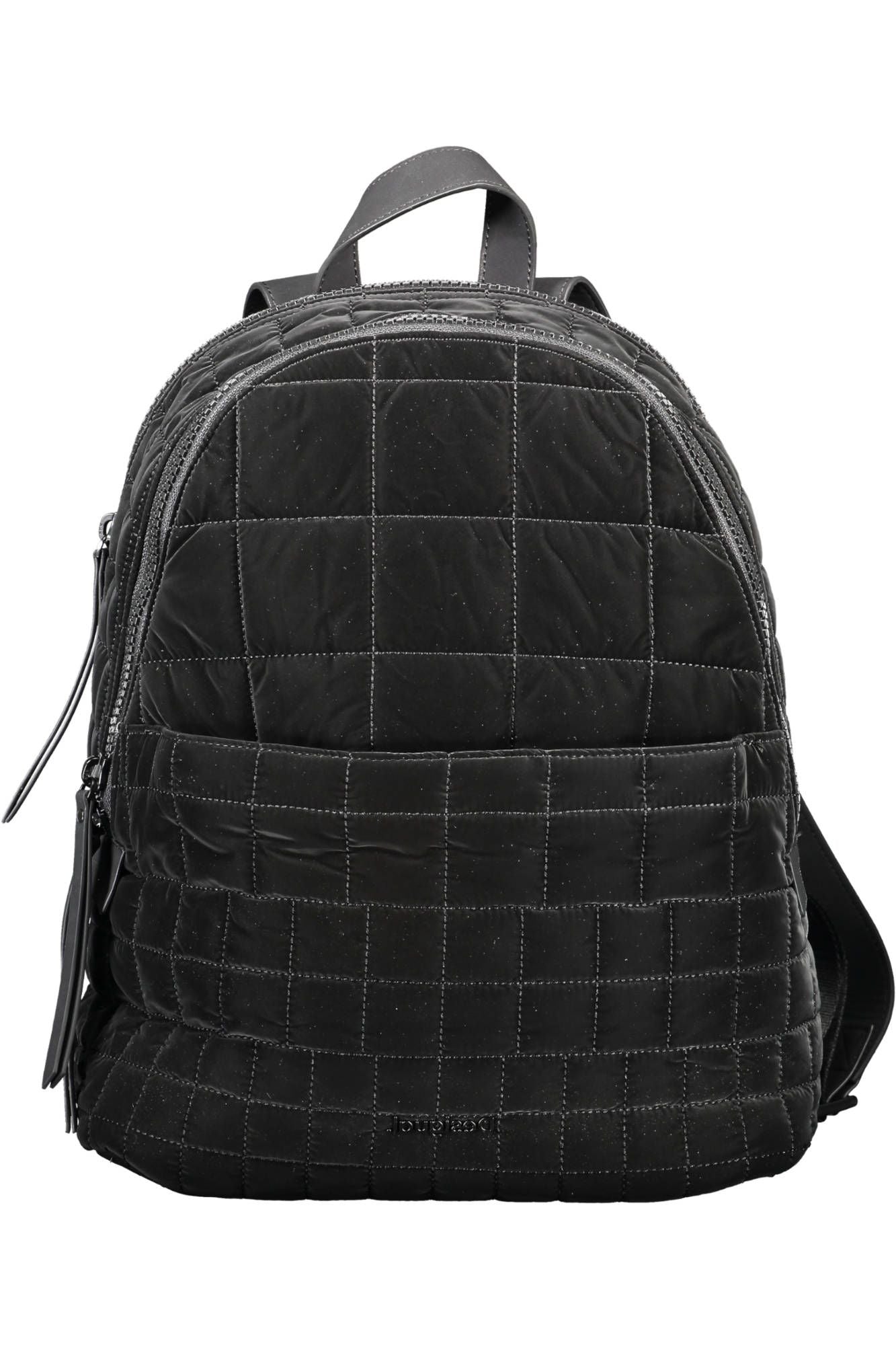 Desigual Sleek Urban Black Backpack with Contrasting Details