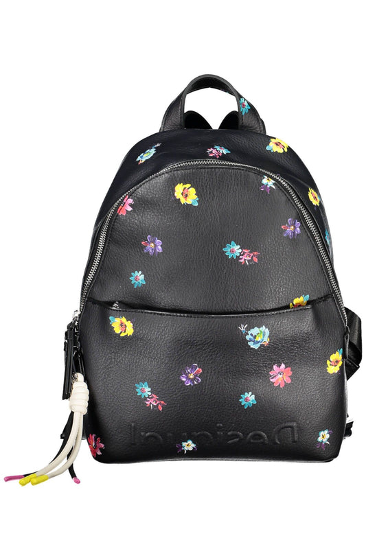 Desigual Chic Contrast Detail Black Backpack