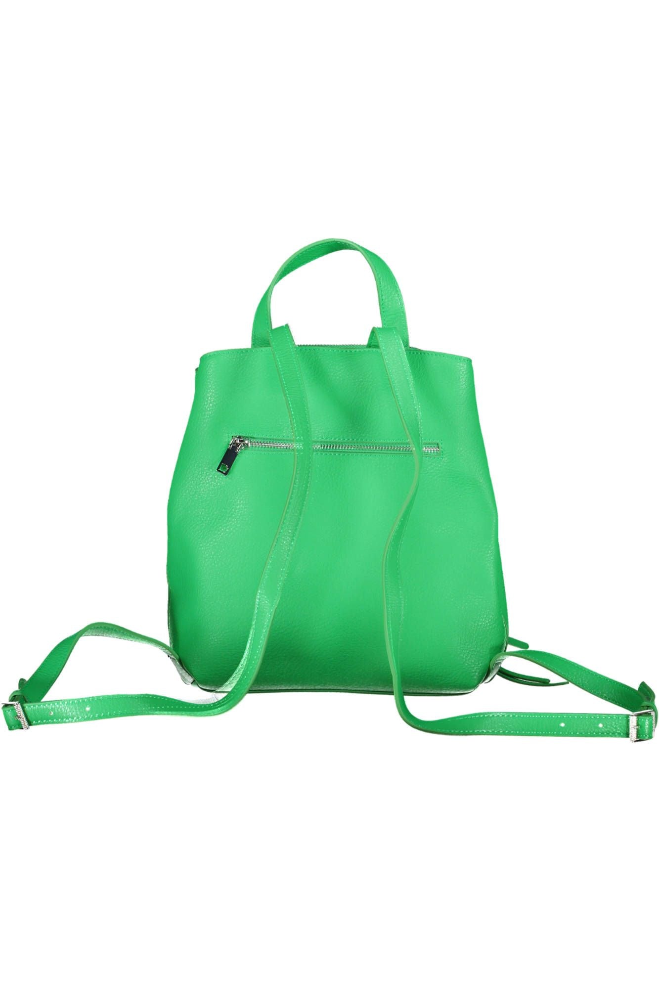 Desigual Chic Green Polyurethane Backpack for Everyday Elegance