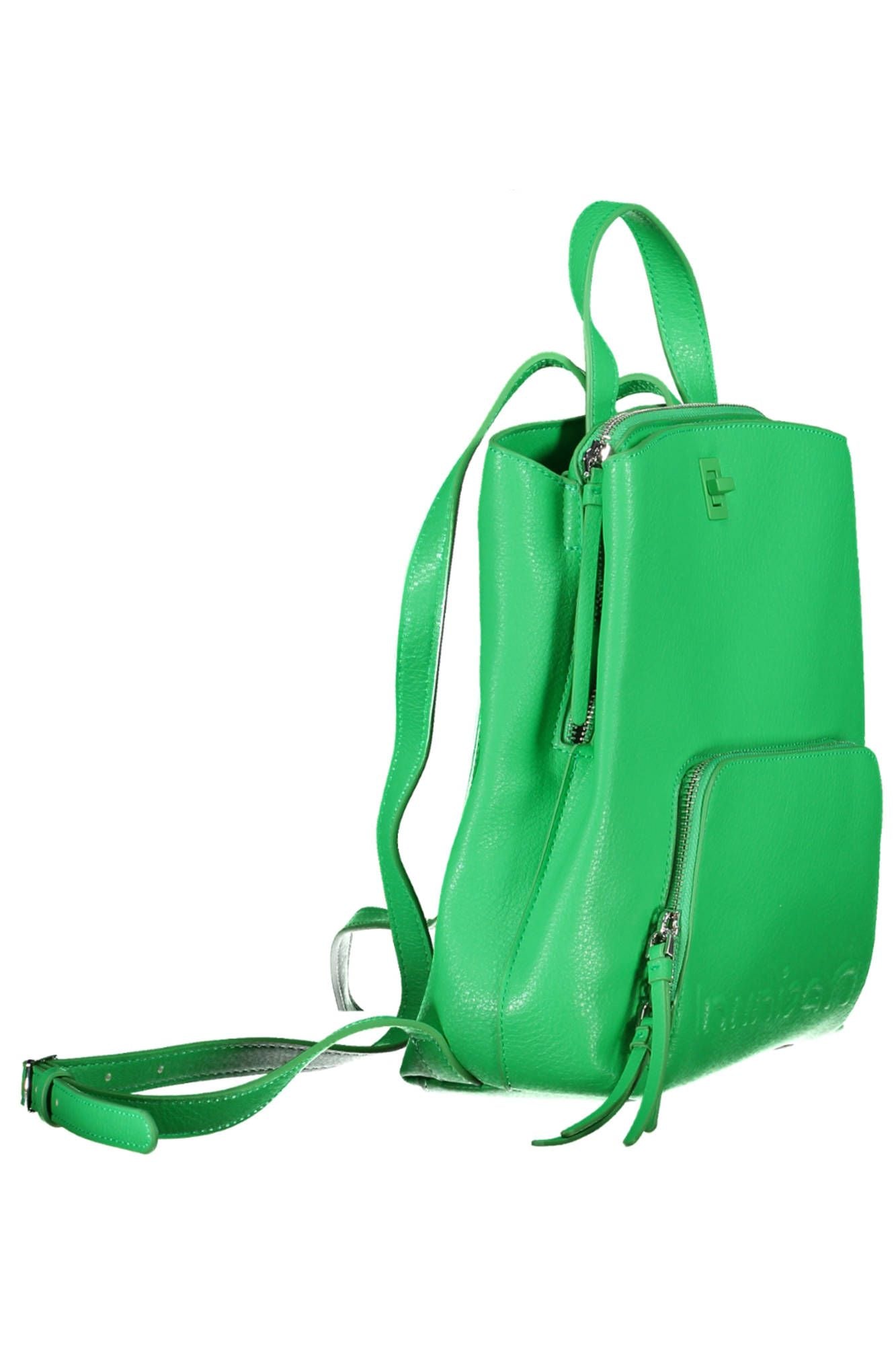 Desigual Chic Green Polyurethane Backpack for Everyday Elegance