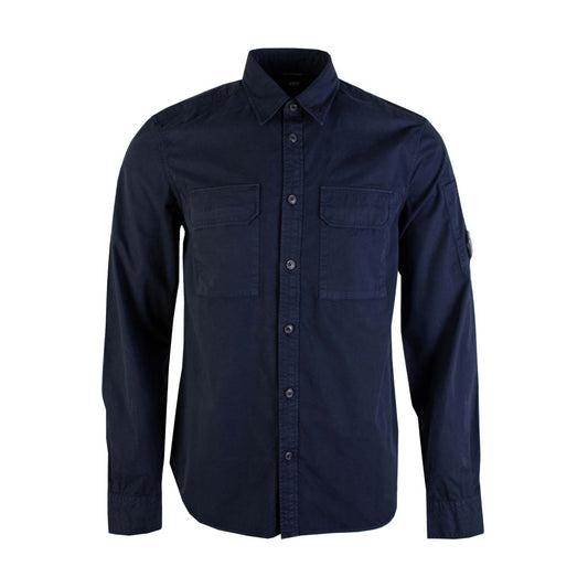 C.P. Company Chic Navy Blue Cotton Overshirt