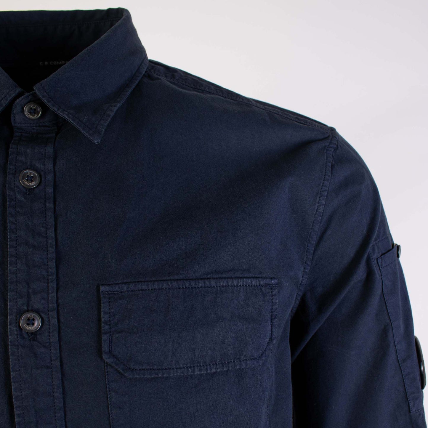 C.P. Company Chic Navy Blue Cotton Overshirt