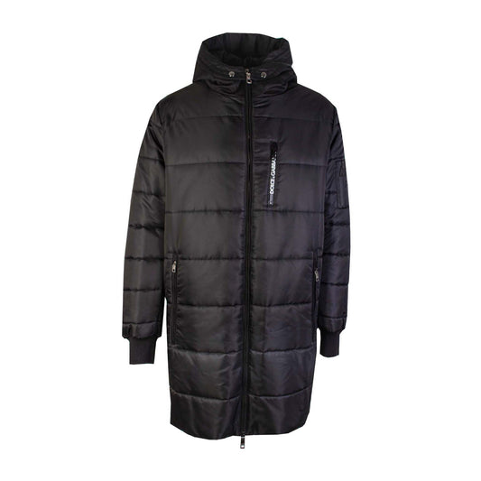 Dolce & Gabbana Elegant Quilted Long Black Jacket