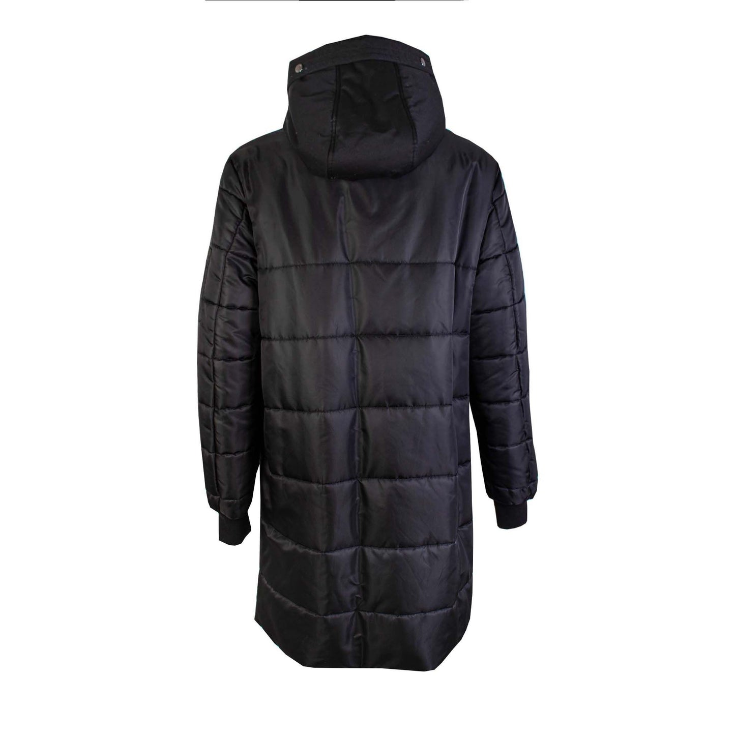 Dolce & Gabbana Elegant Quilted Long Black Jacket