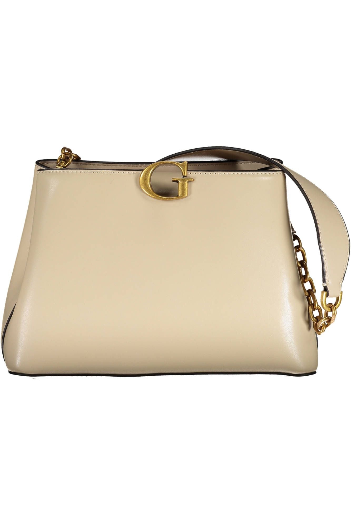 Guess Jeans Beige Chic Polyurethane Shoulder Bag